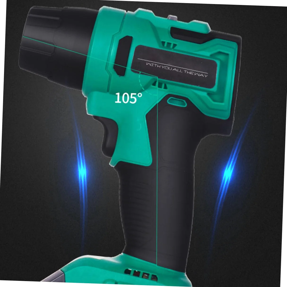 Cabilock Inflador Portátil para Coche Inalámbrico Pantalla Digital Verde | Cuerpo Abs, Agarre Cómodo y Diseño Ergonómico, bajo Consumo Medición Inteligente