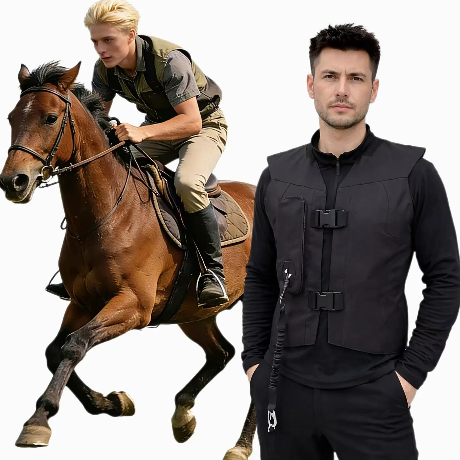 Chaleco Airbag De Equitación Y Moto, Entrenamiento Profesional, Para Hombre Y Mujer, Ropa De Protección