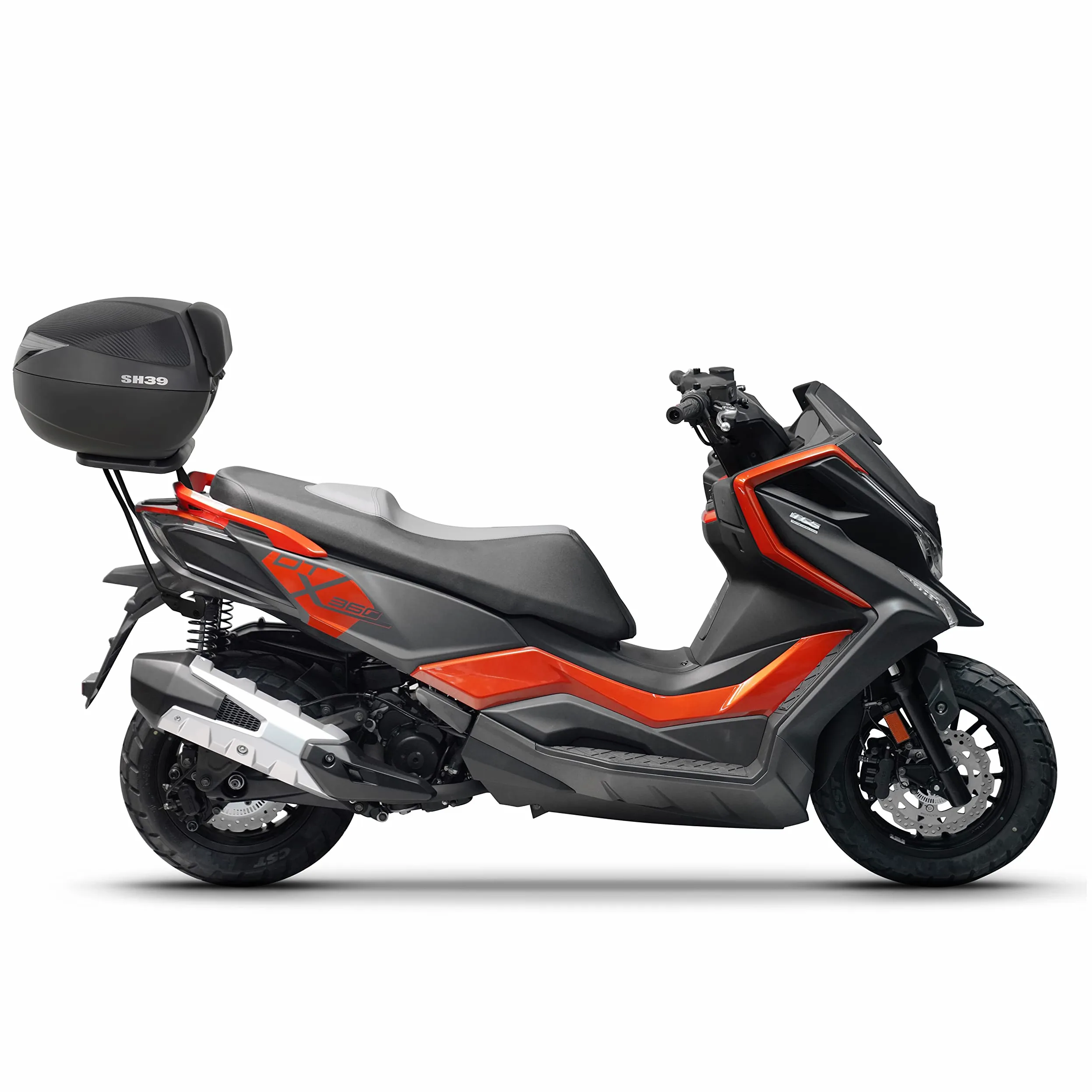 Shad Top Master KYMCO DTX 125/360, Negro