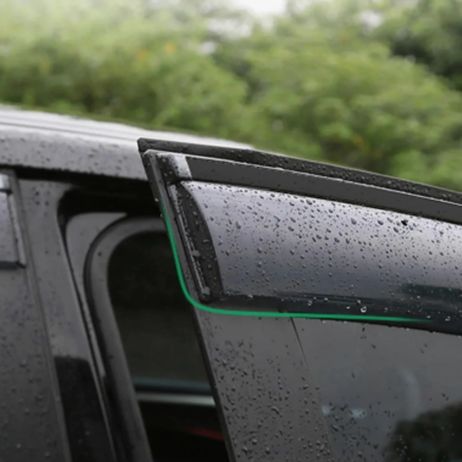 Coche Deflectores de aire Compatible con Mini para Cooper R50 R53 R55 R56 2002-2013 Visera lateral para ventana de coche, toldos de ventilación, refugios, protector contra la lluvia, Ventvisor ( Size