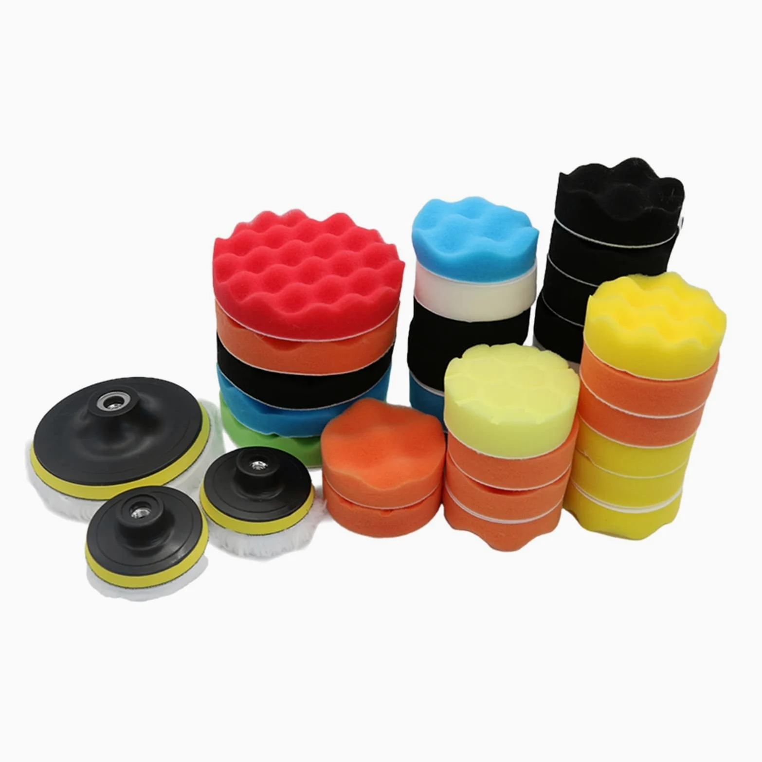 Kit de almohadilla de pulido for coche, almohadillas de espuma for pulir, juego de esponja, herramienta eléctrica de taladro, pulidor de rueda de faro, elimina arañazos, reparación de automóv