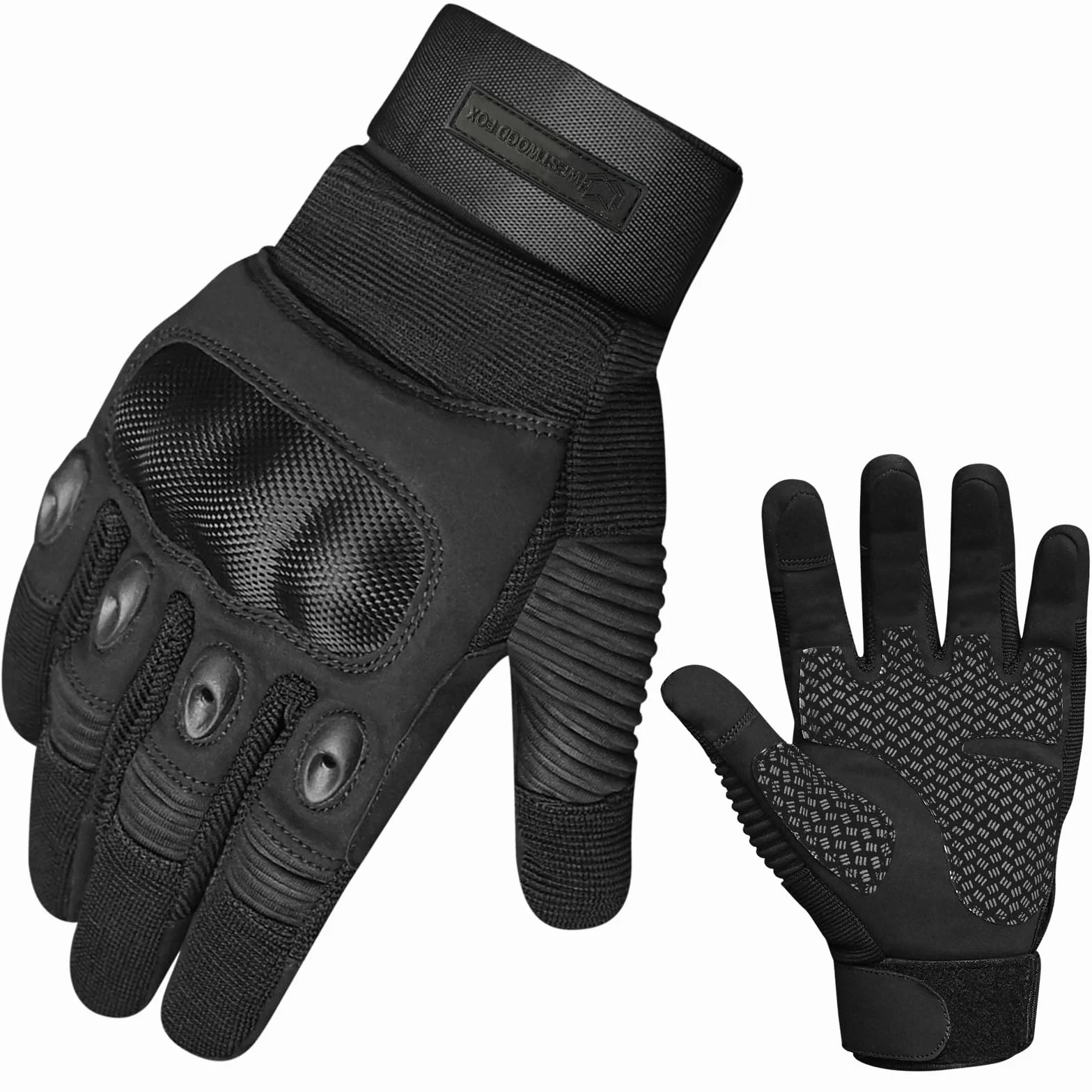 WESTWOOD FOX WFX Guantes de motocicleta táctiles dedo completo para hombres y mujeres