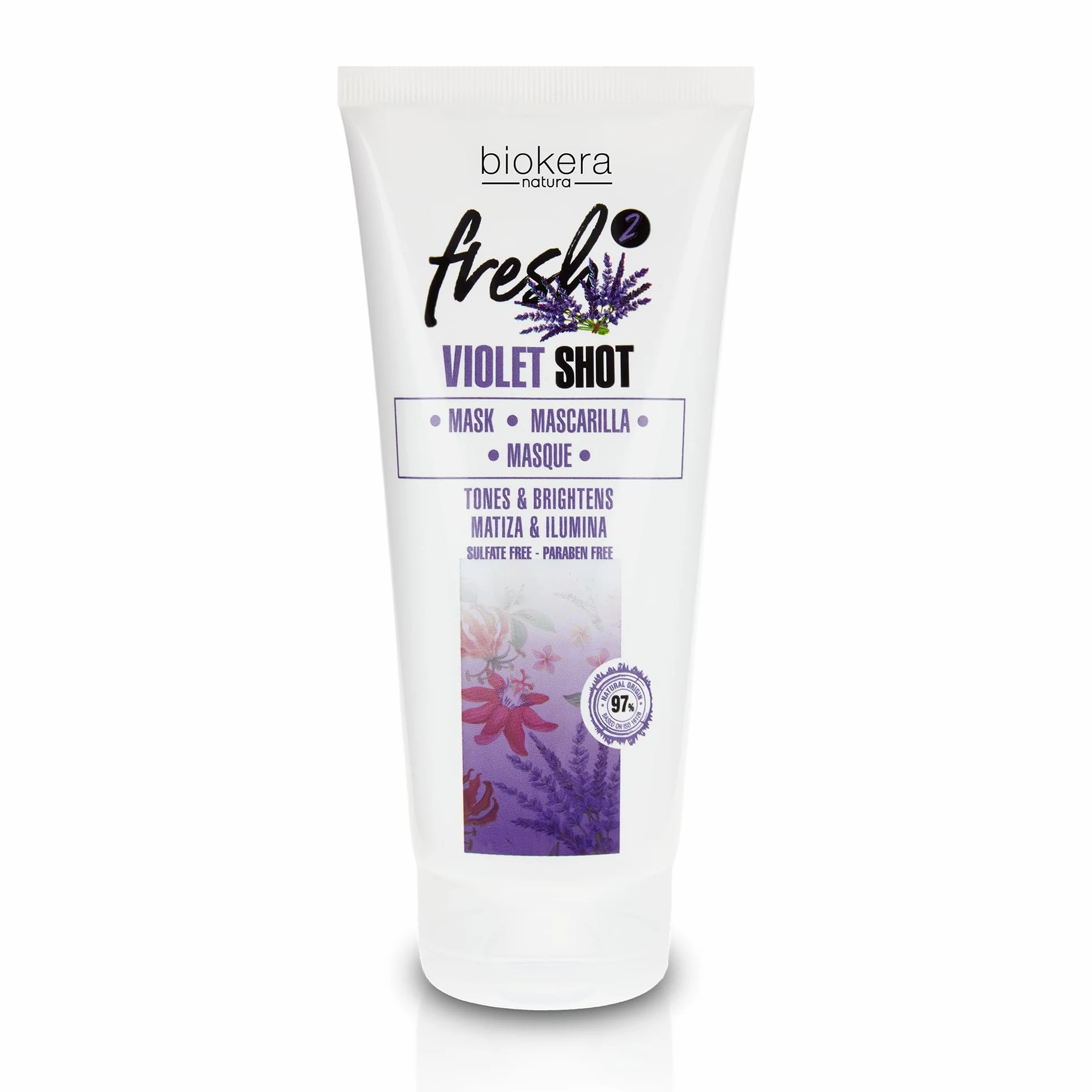 Biokera Fresh Violet Shot Mascarilla Matizadora 200 ml para Cabellos Rubios