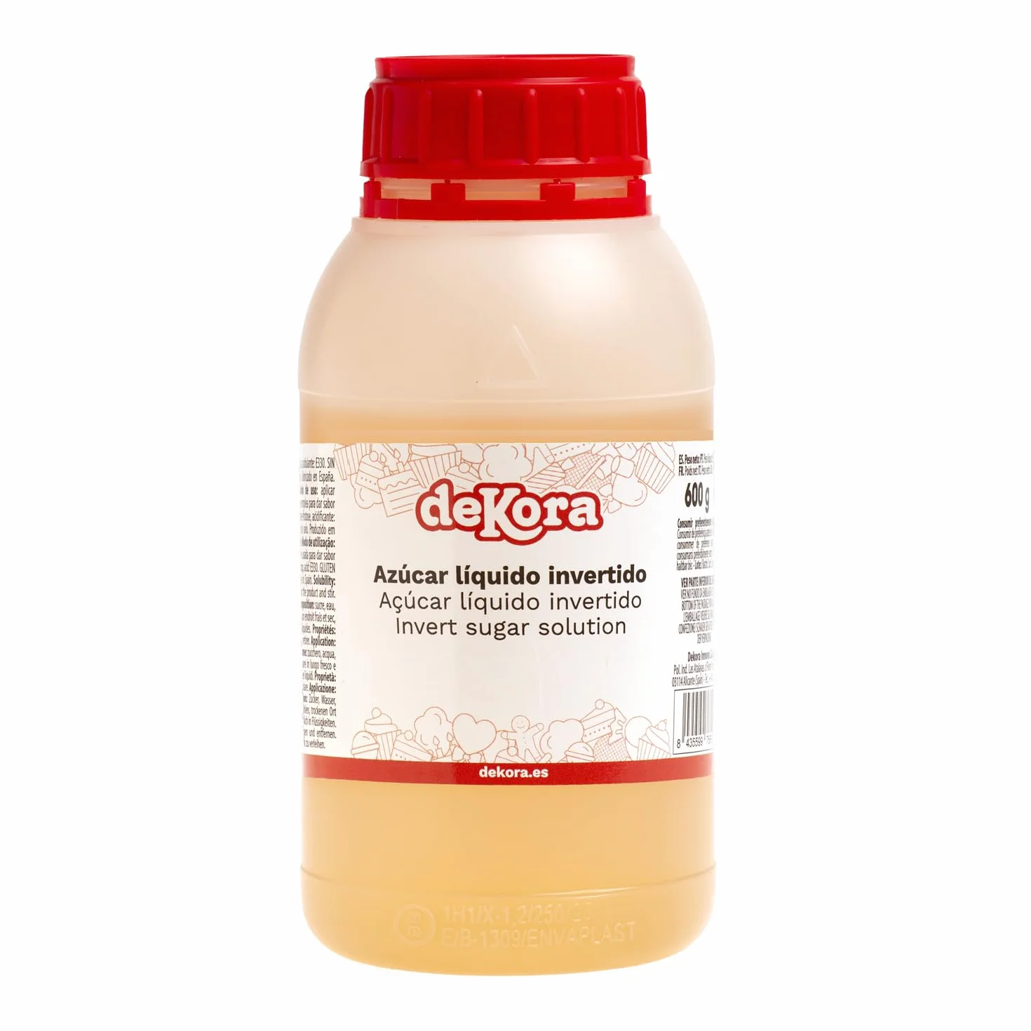 Azúcar Líquido Invertido 600 g para Pastelería y Heladería