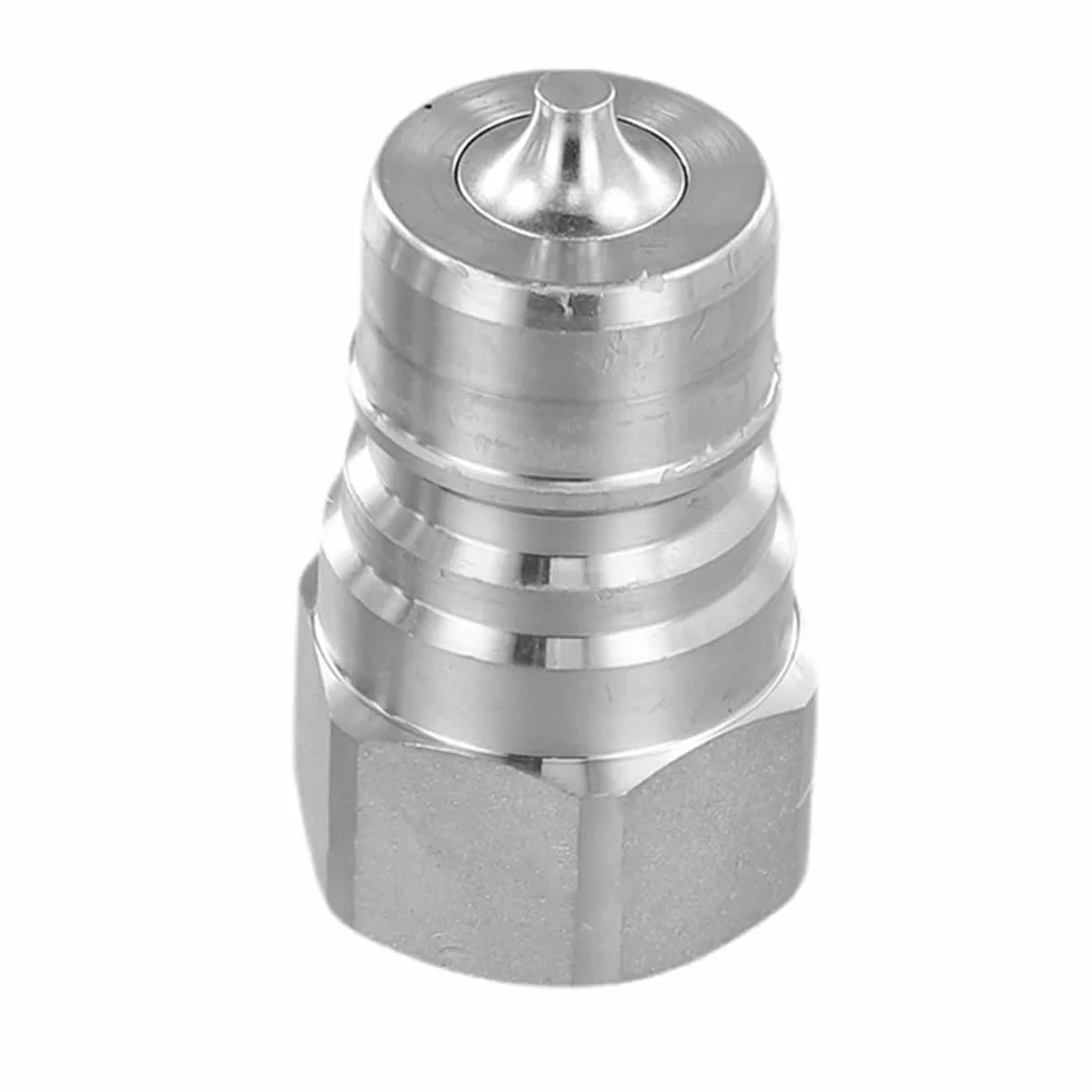 Conector rápido hidráulico de alta presión NPT1/2, serie ISO7241-A, acero al carbono, para maquinaria agrícola y equipos industriales