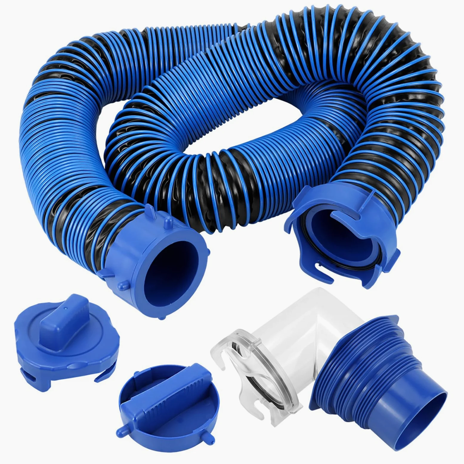 Manguera de descarga de agua gris para Campers, tubo flexible de 10 pies de, manguera de residuos reforzada para residuos de drenaje de campistas