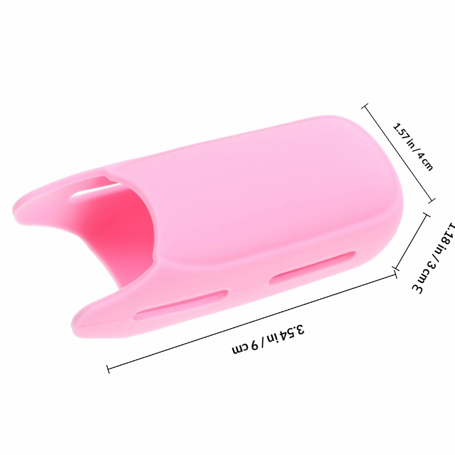 Homoyoyo Funda Protectora Antideslizante de Silicona para Plancha y Rizador de Pelo, Aislamiento Térmico Rosa