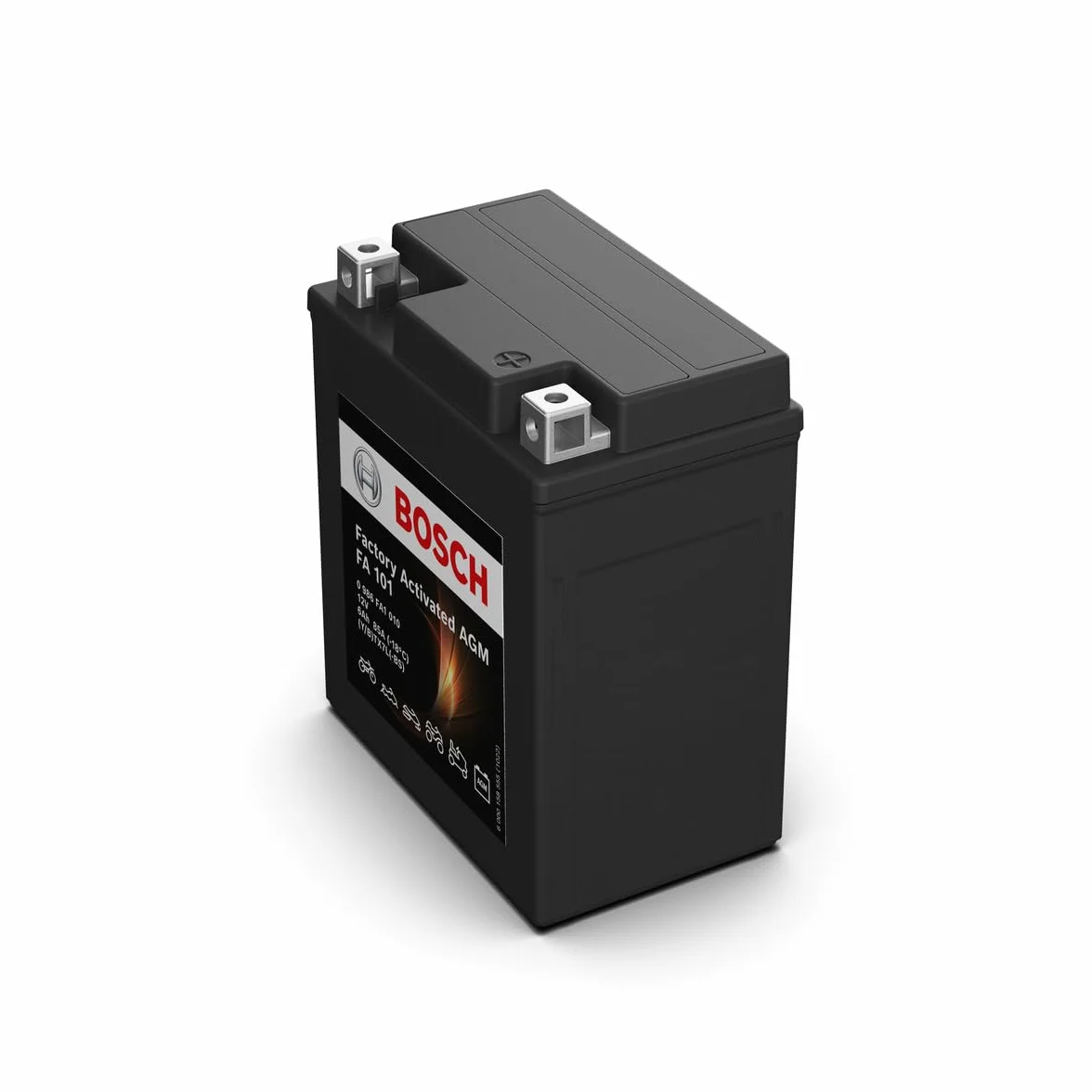 Bosch FA101 Batería para Motocicletas AGM 12V 6Ah 85A