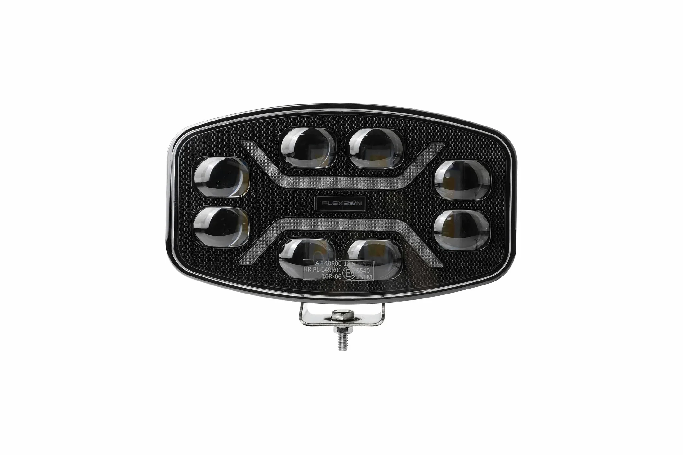 2 faros de trabajo de 12 V, 24 V, 46 W, LED de largo alcance, color blanco amarillo + luz de posición, naranja o blanco, homologación E9 R10, R148, R149 para camión, peso pesado, bicicleta de montaña