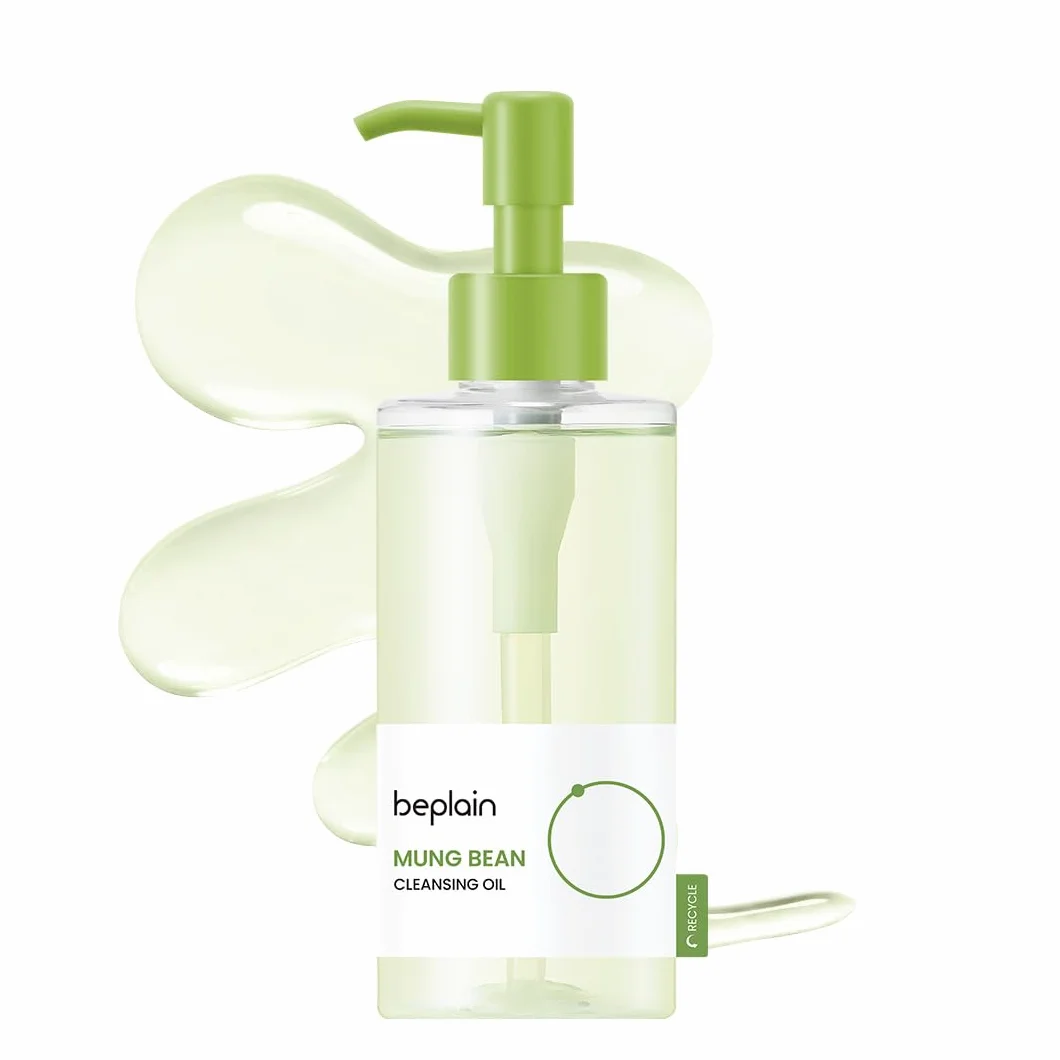 beplain Aceite limpiador de frijol mungo 200 ml sin perfume no comedogénico para pieles sensibles