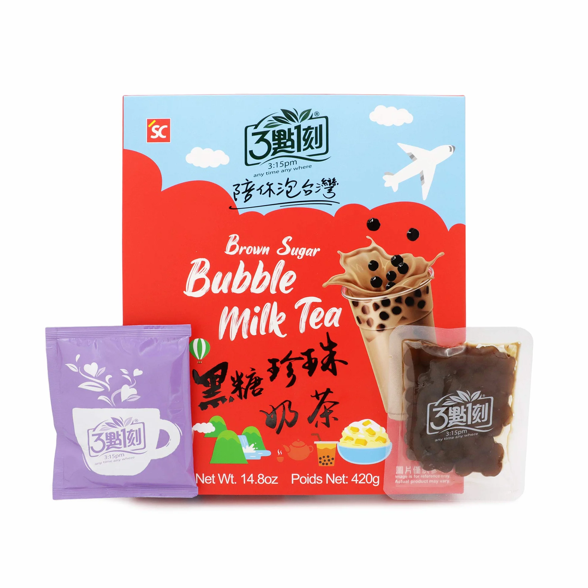 Bubble Tea 6 Kits - Té con leche de azúcar morena y perlas de tapioca | Bebida auténtica de Taiwán