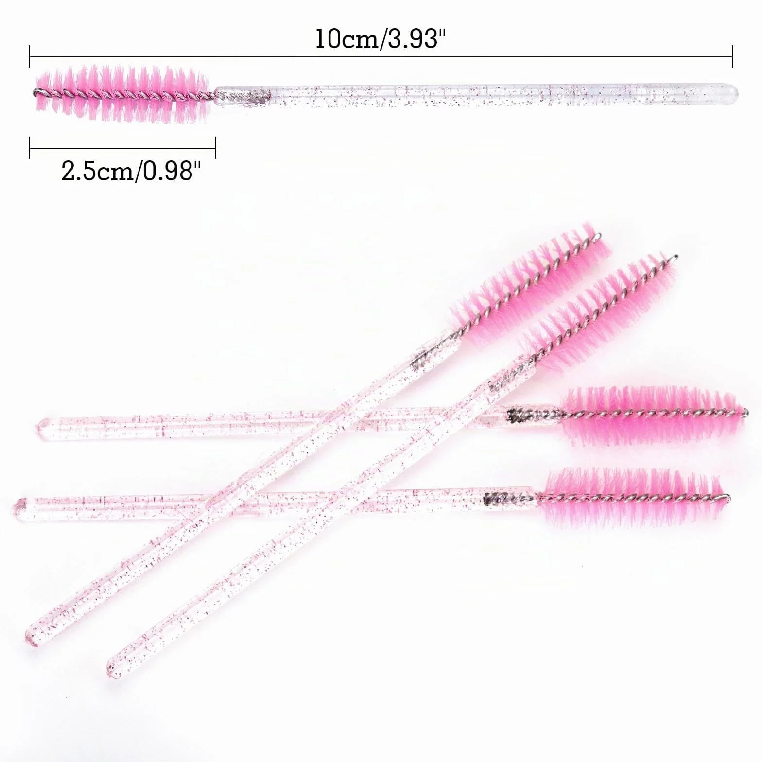 Cepillos de Pestañas Desechables Rosa 100PCS G2PLUS para Extensiones y Maquillaje de Ojos