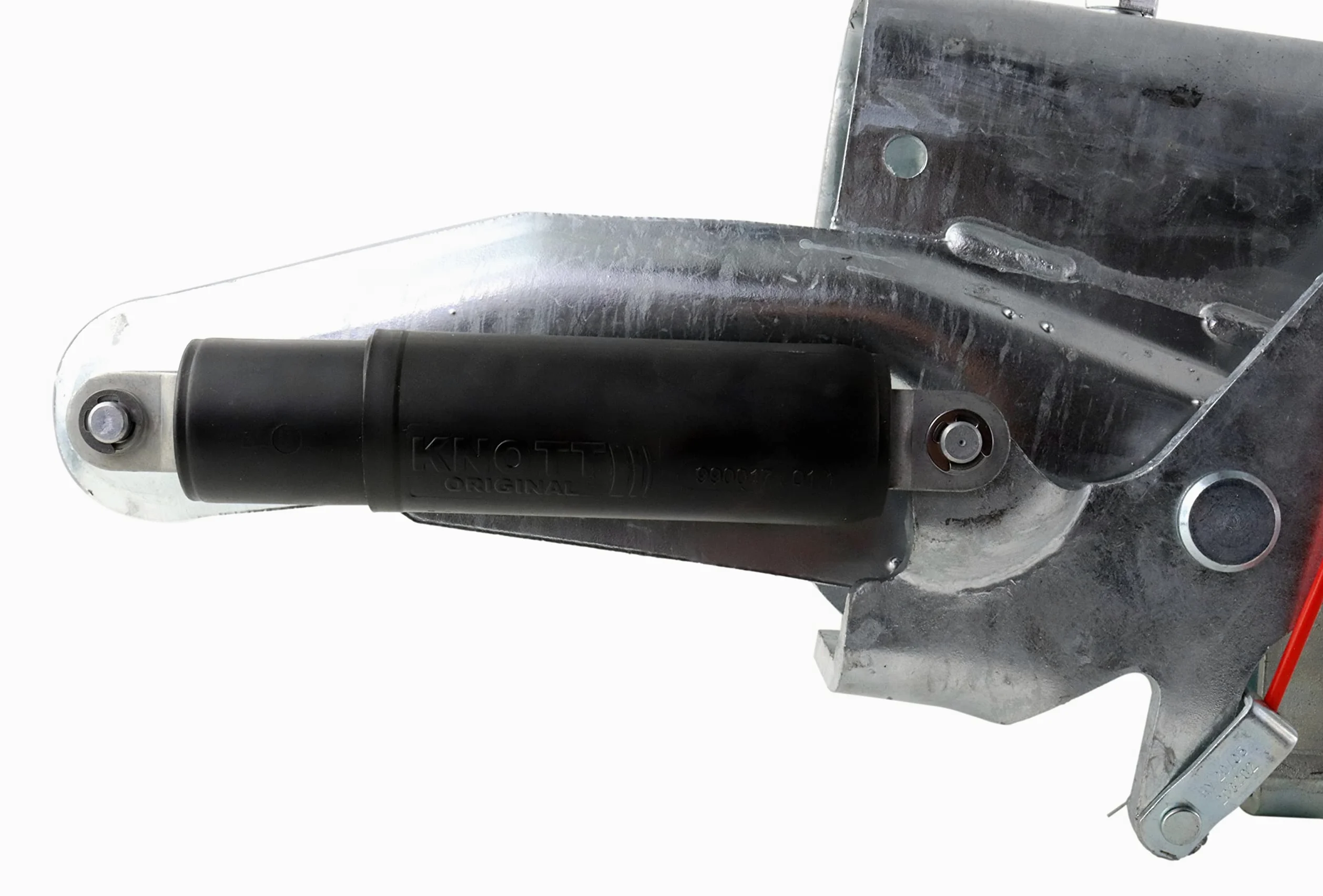 p4U Knott original KF 27 / KH Enganche de inercia, dispositivo de sobrecarga para remolque de caravana, sin consola, 1700 - 2700 kg, 110/120-190/230, 202475.002