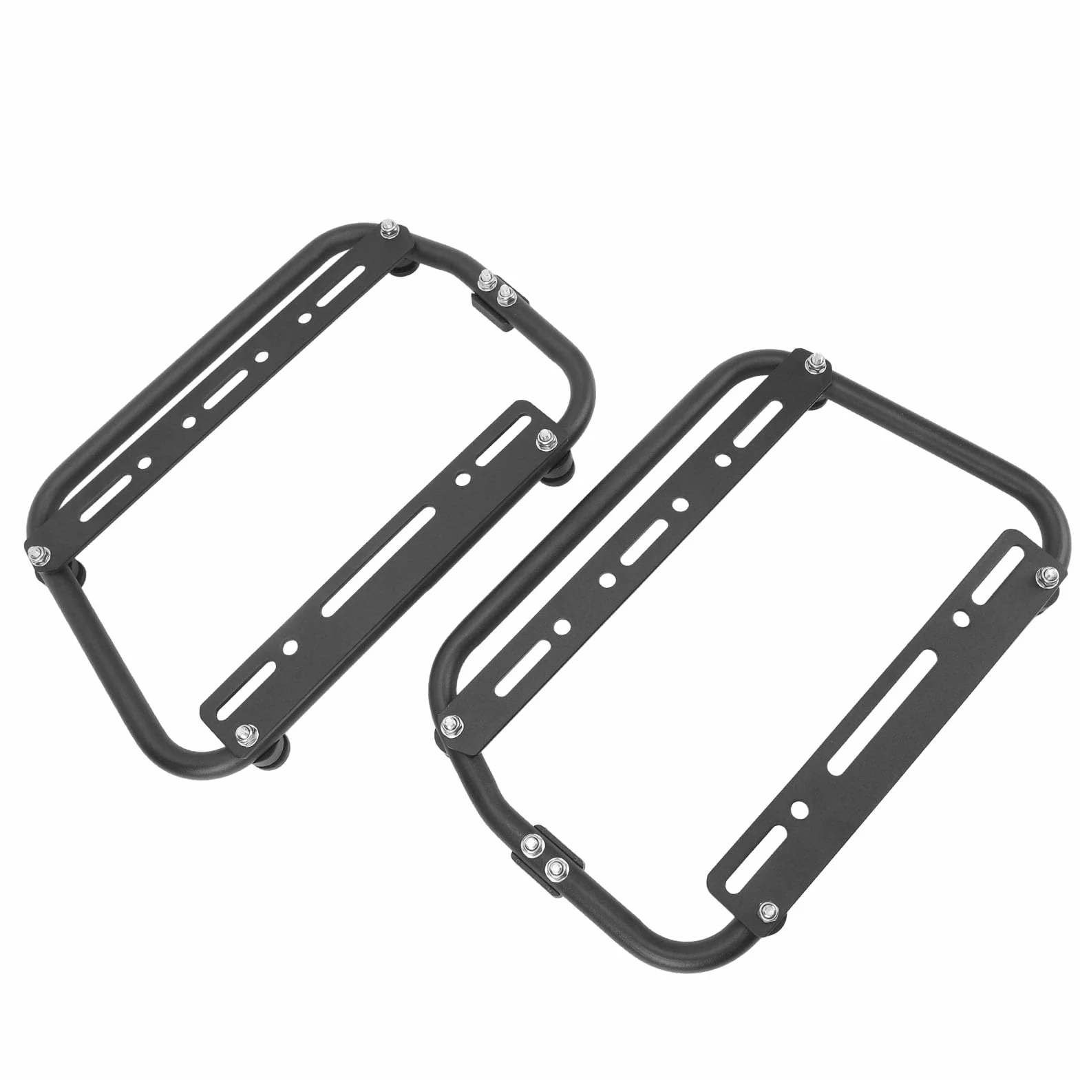 Soportes Laterales para Motocicleta, Barra de Soporte para alforjas de aleación de Aluminio con Alta Capacidad de Carga, Soportes universales de Transporte Lateral para alforjas