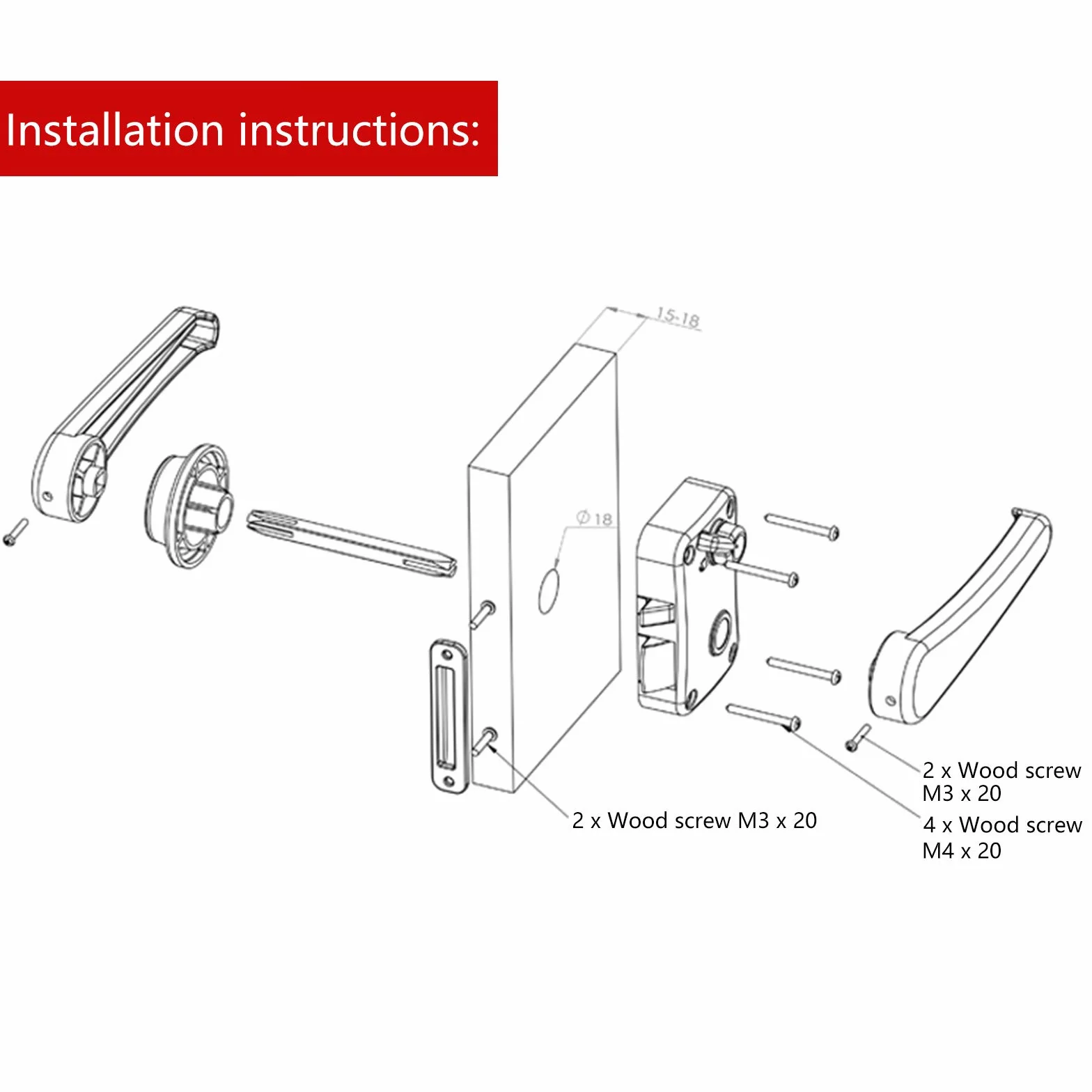 Cerradura de puerta de inodoro para caravana, cerradura de puerta de baño, caravana, barco, cerradura de manija para usar en casa
