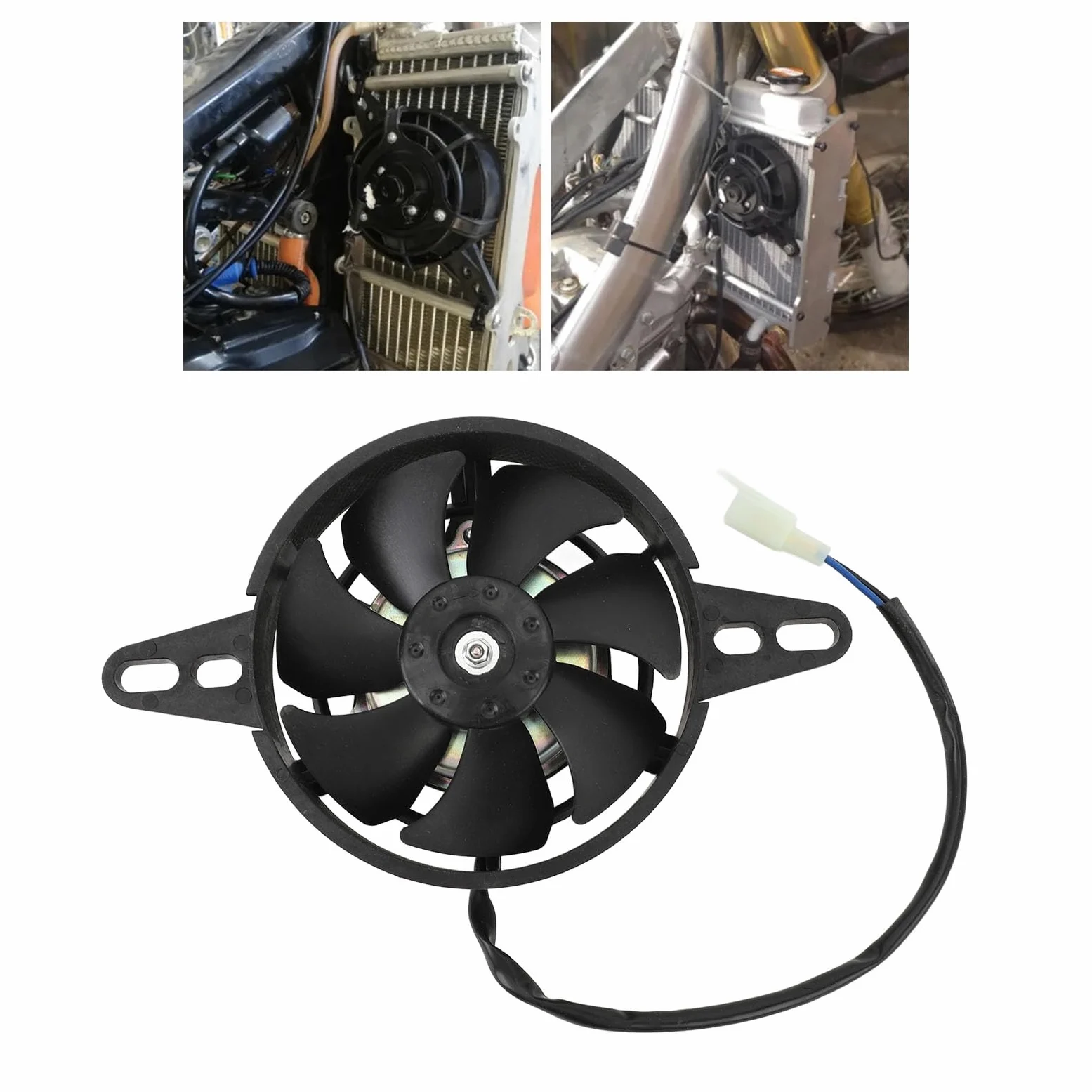 Ventilador Delgado De Radiador De Motocicleta 12V - Enfriador Eléctrico De Agua y Aceite De Alta Eficiencia