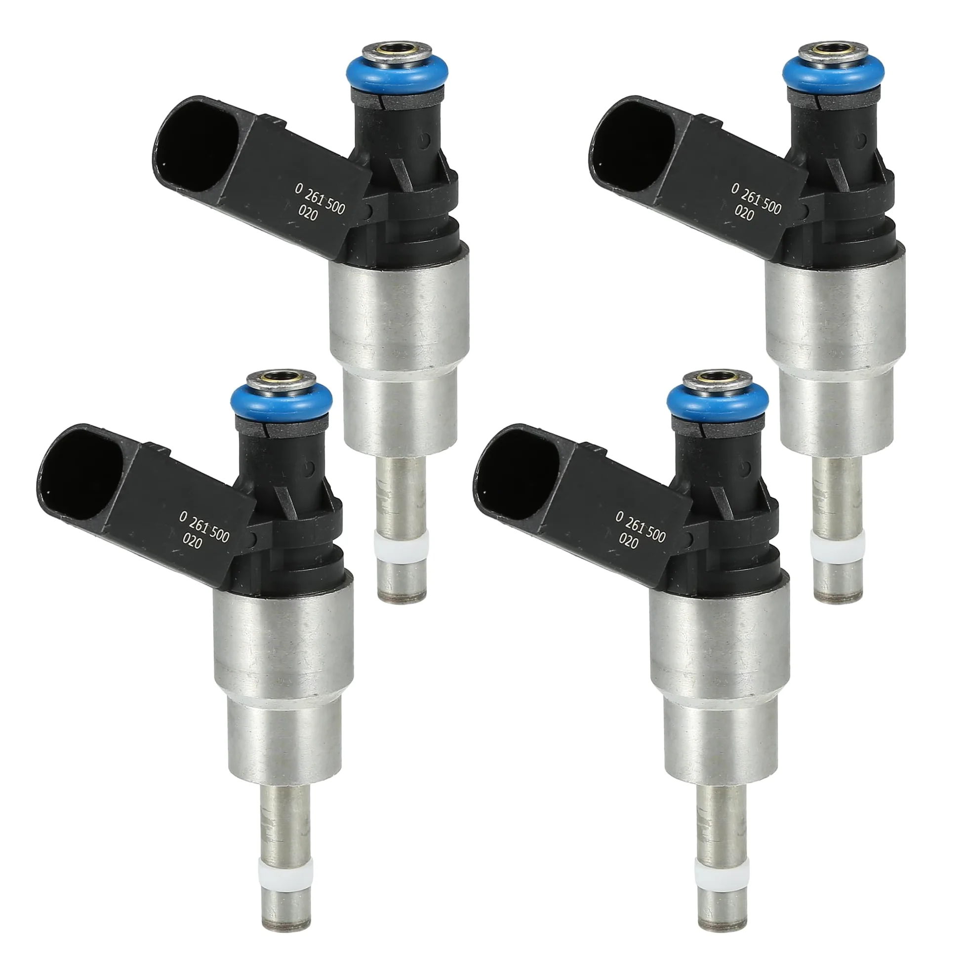 A ABSOPRO Inyector De Combustible Para Vw Golf V Gti 2.0 04-09 4 Pcs | Negro, 4 Pcs, Metal, Plástico, 85X21Mm, Dc 12V, 2 Pines, N.º Oe: 06F906036A, Para Vw Passat B6 Saloon 2.0 Tfsi 05-10
