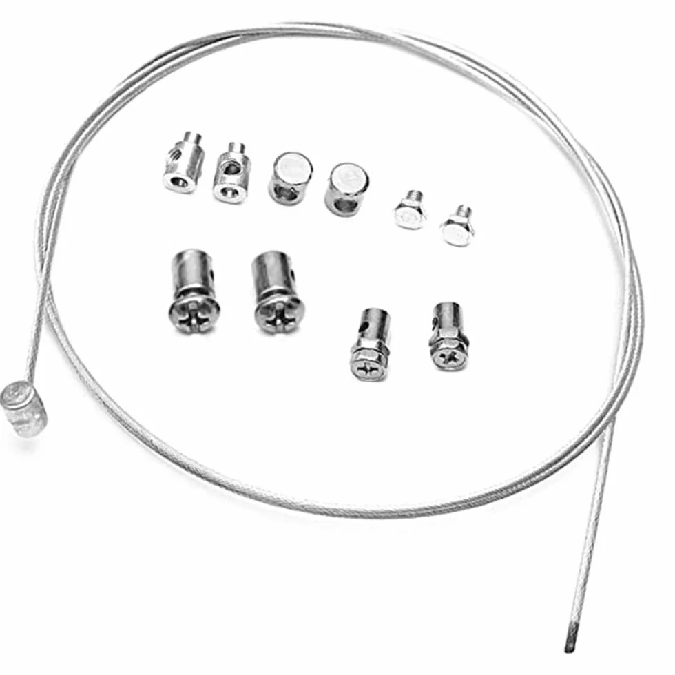 Juego de reparación de cables universal, juego de reparación de cable universal, juego de reparación para motocicletas de emergencia, cable de freno con pezón, piezas universales