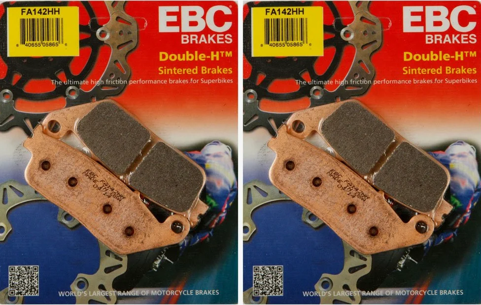 EBC Pastillas de freno de metal sinterizado doble H FA142HH (2 paquetes - Suficiente para 2 rotores)