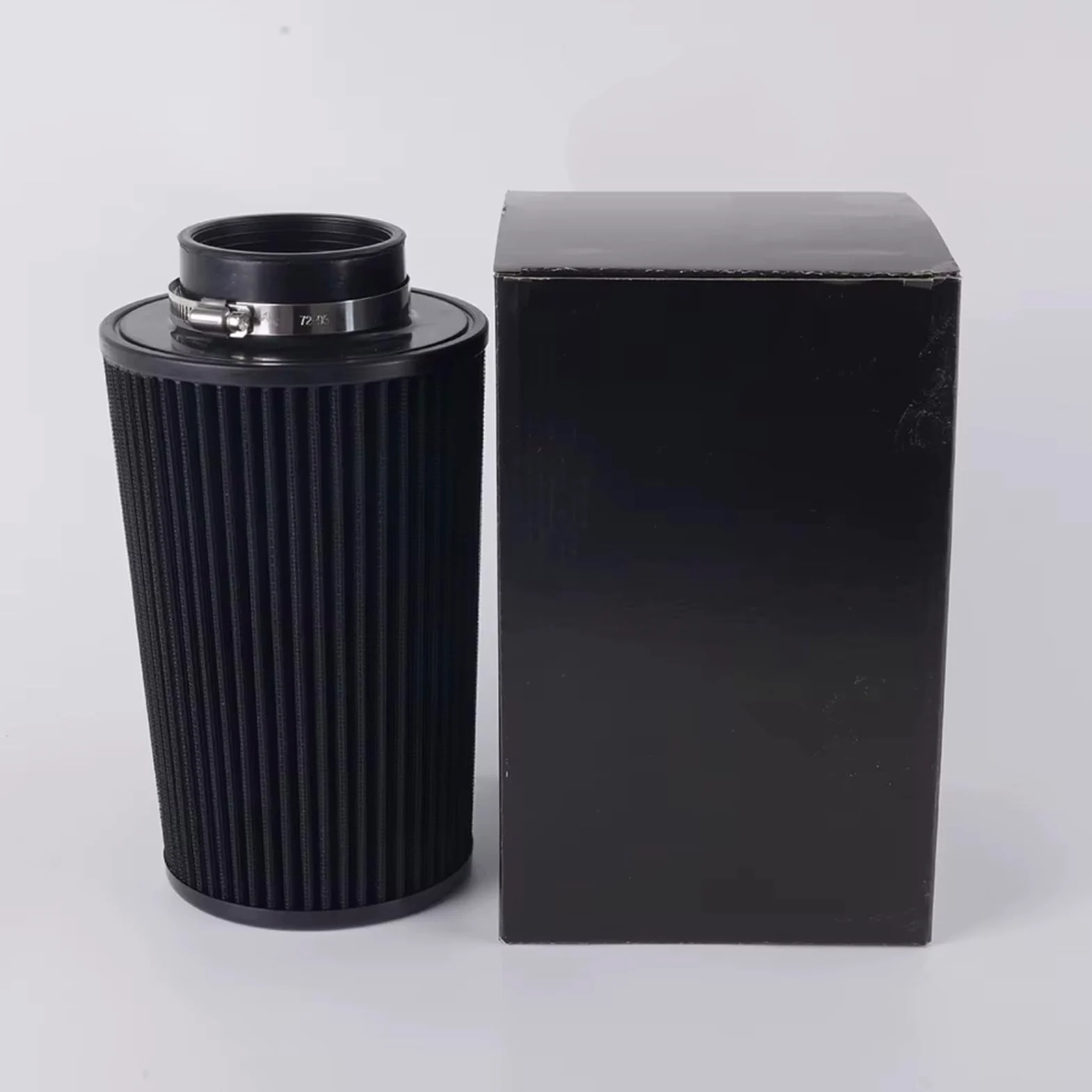 76 Mm 3" Race 10.6" Universal Filtros Aire Cónicos Lavables OFI142 Filtro de aire motor coche | Filtro de aire de entrada de aire frío de alto flujo para automóvil alto(Blue)