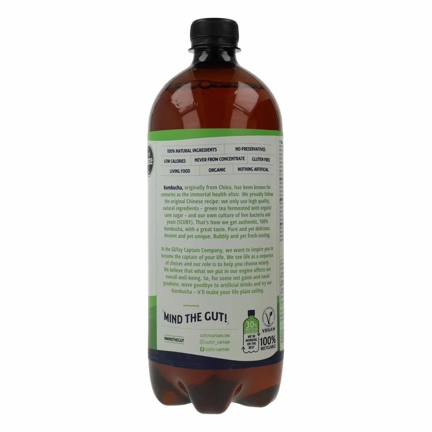 Captain Kombucha Coconut Summer Beach Té de Burbuja 1000 ml