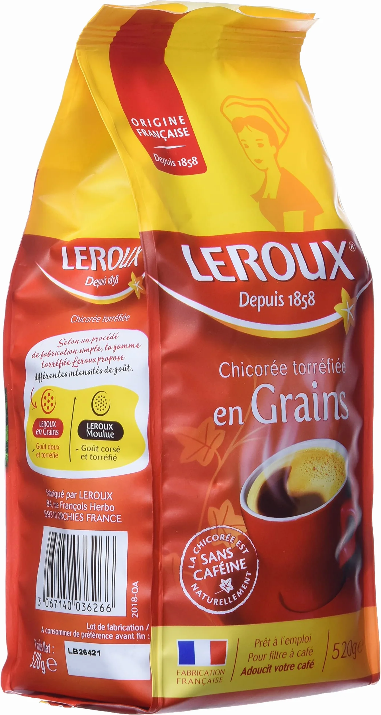 Leroux Achicoria de Francia, 520 g
