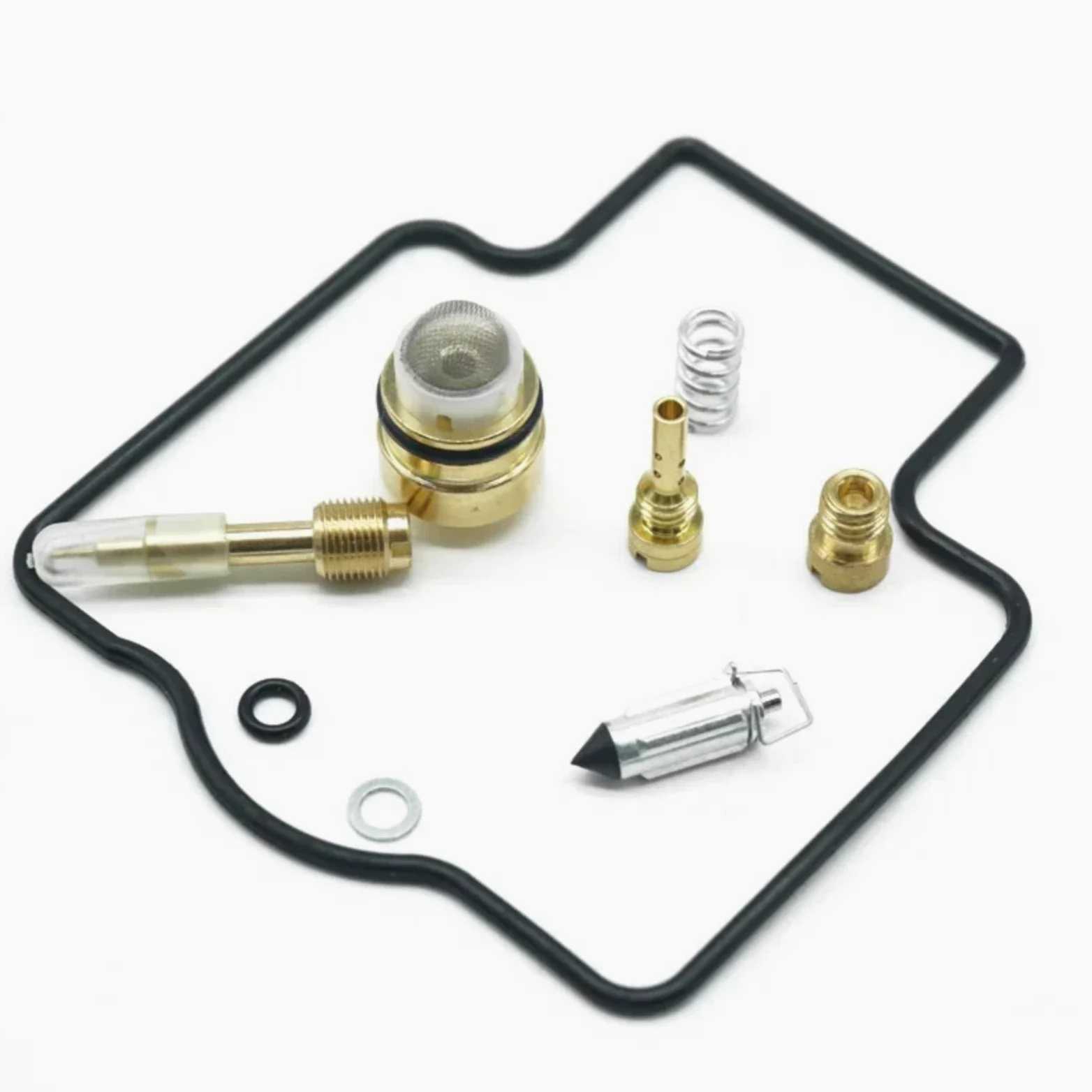 Kit Carburador Repuesto Kit Reparación Carburador Motocicleta Para Para ZX250C ZXR250 1991-1995 Conjunto Reconstrucción Carburador Válvula Flotador Membrana Diafragma Vacío(4 Set B)