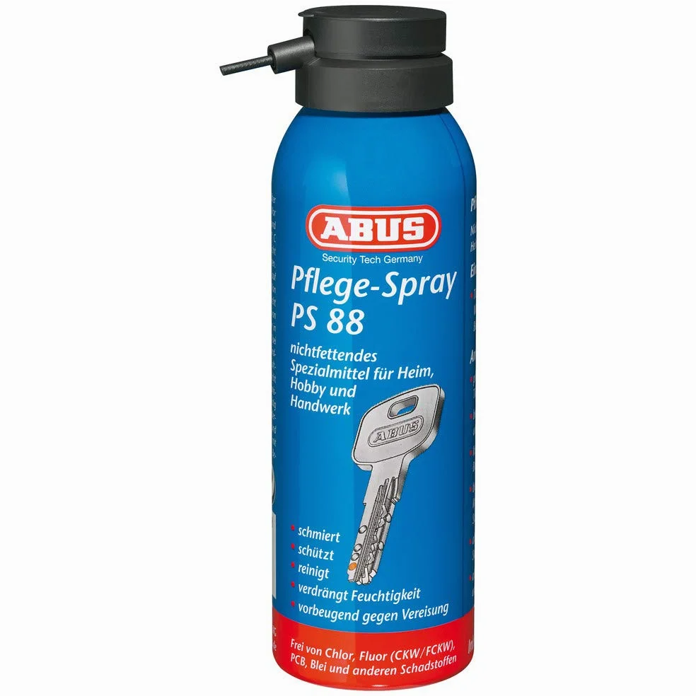 Abus VKPS88 125 - Expositor 12 unidades de Spray lubricante libre de grasa y repelente a la humedad 125ml