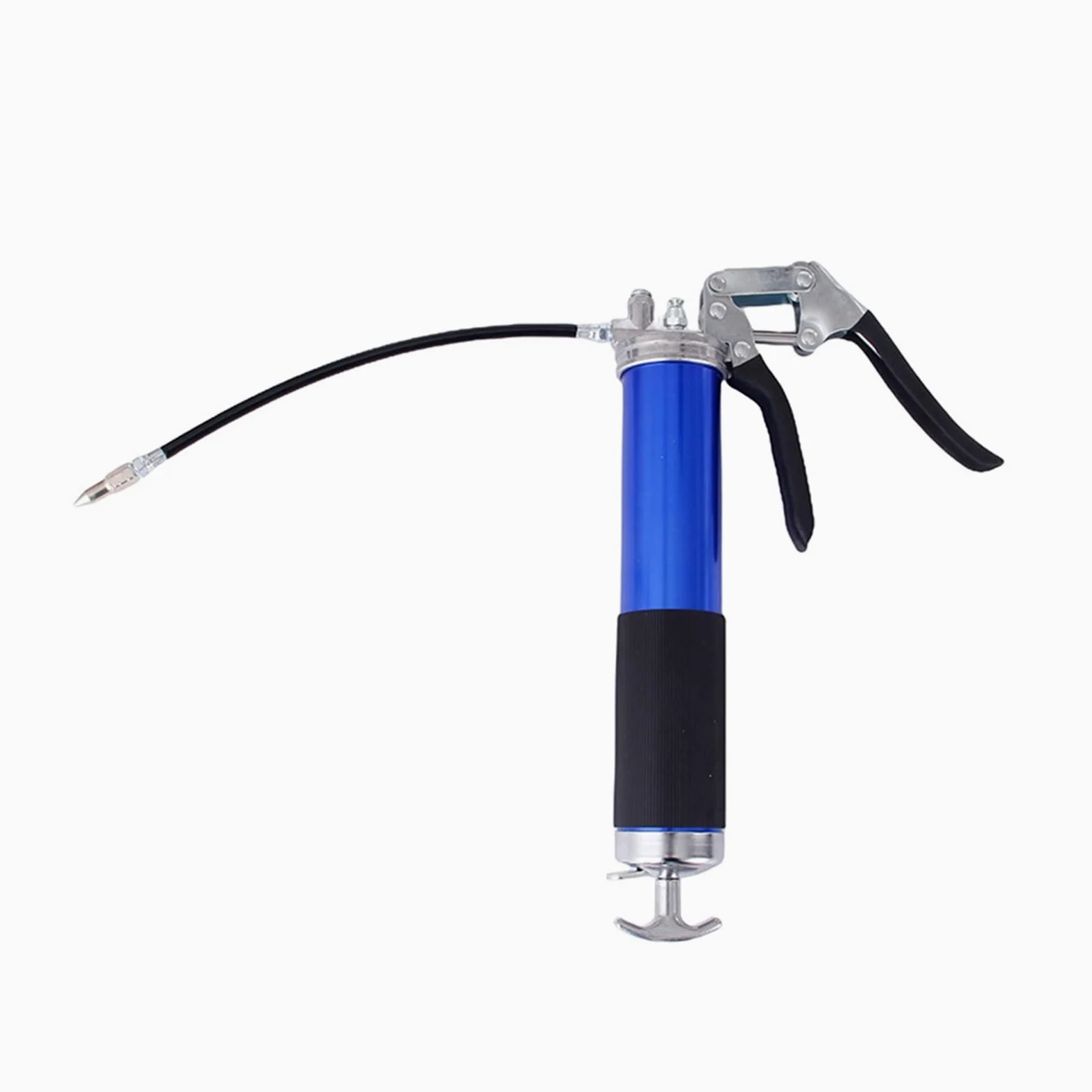 Pistola engrasadora, Pistola engrasadora con Mango Resistente Pistola de engrase portátil con Palanca Manual, 10000 PSI, 400cc, Manguera de inyección, máquinas Herramientas (Color : Blauw)