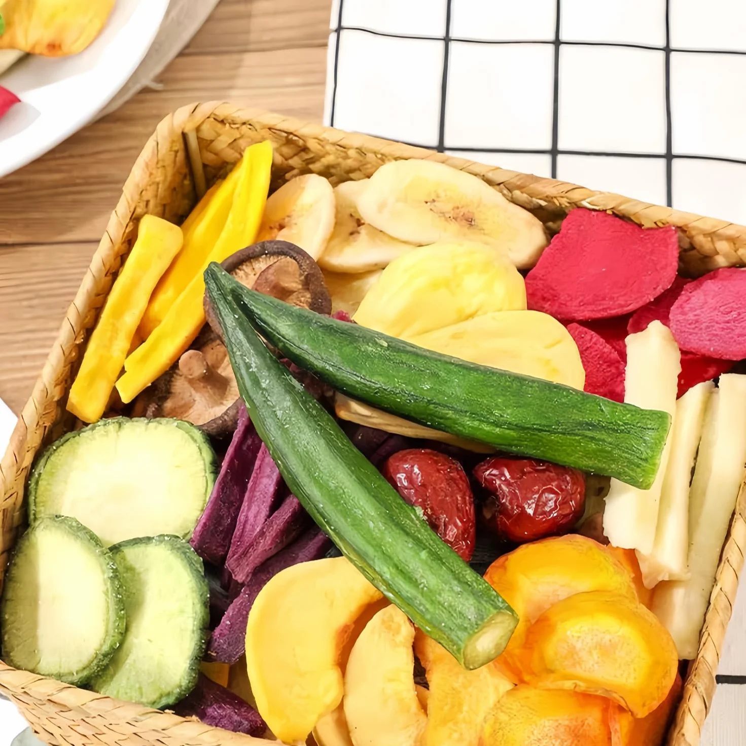 Mckona Crujientes Liofilizados de Fruta y Verdura 300g Snack Saludable