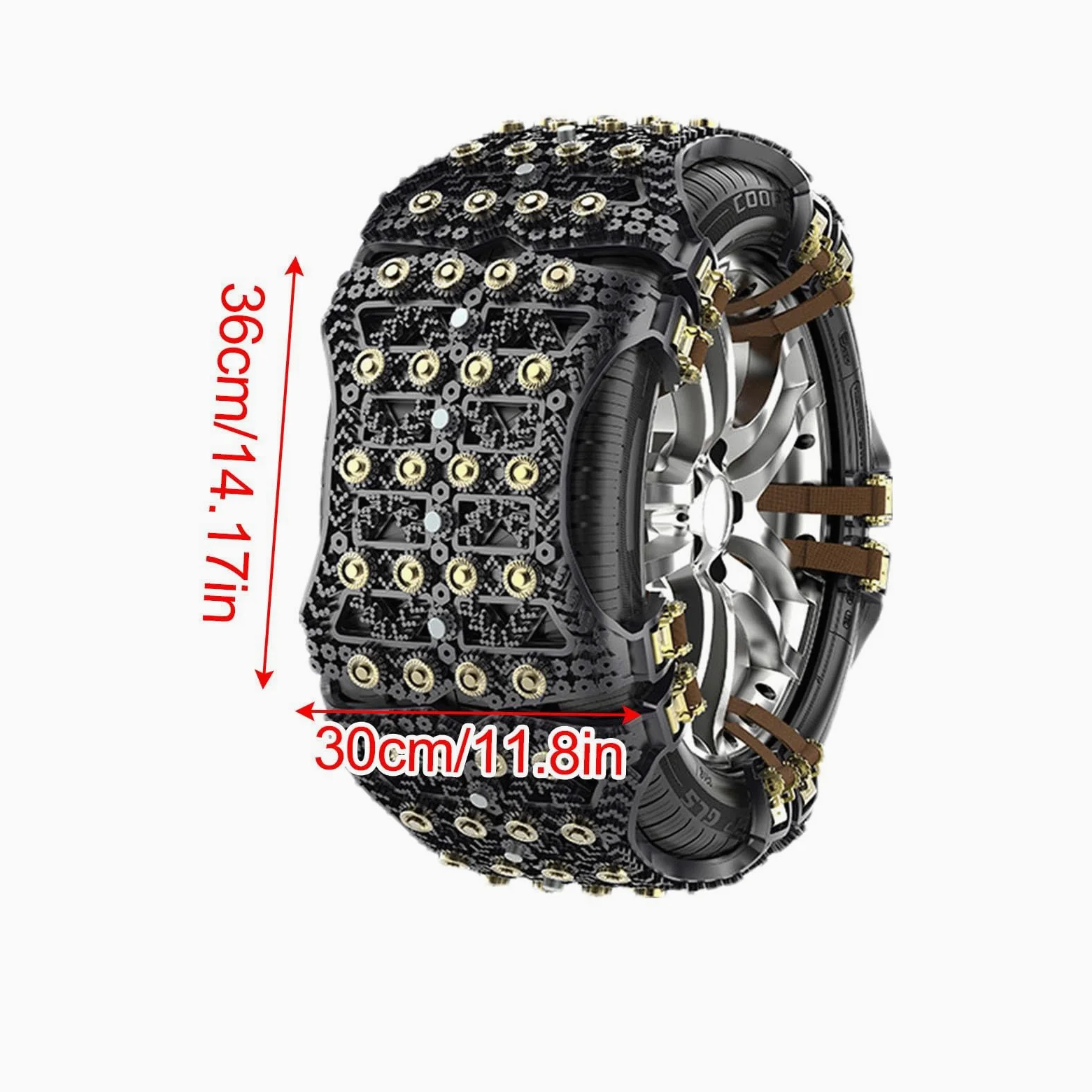 Cadena antideslizante para neumáticos, 6 cadenas de nieve para coche | herramientas universales de cadena de nieve, cadenas de neumáticos de camión, cadenas flexibles para neumáticos de nieve, bar