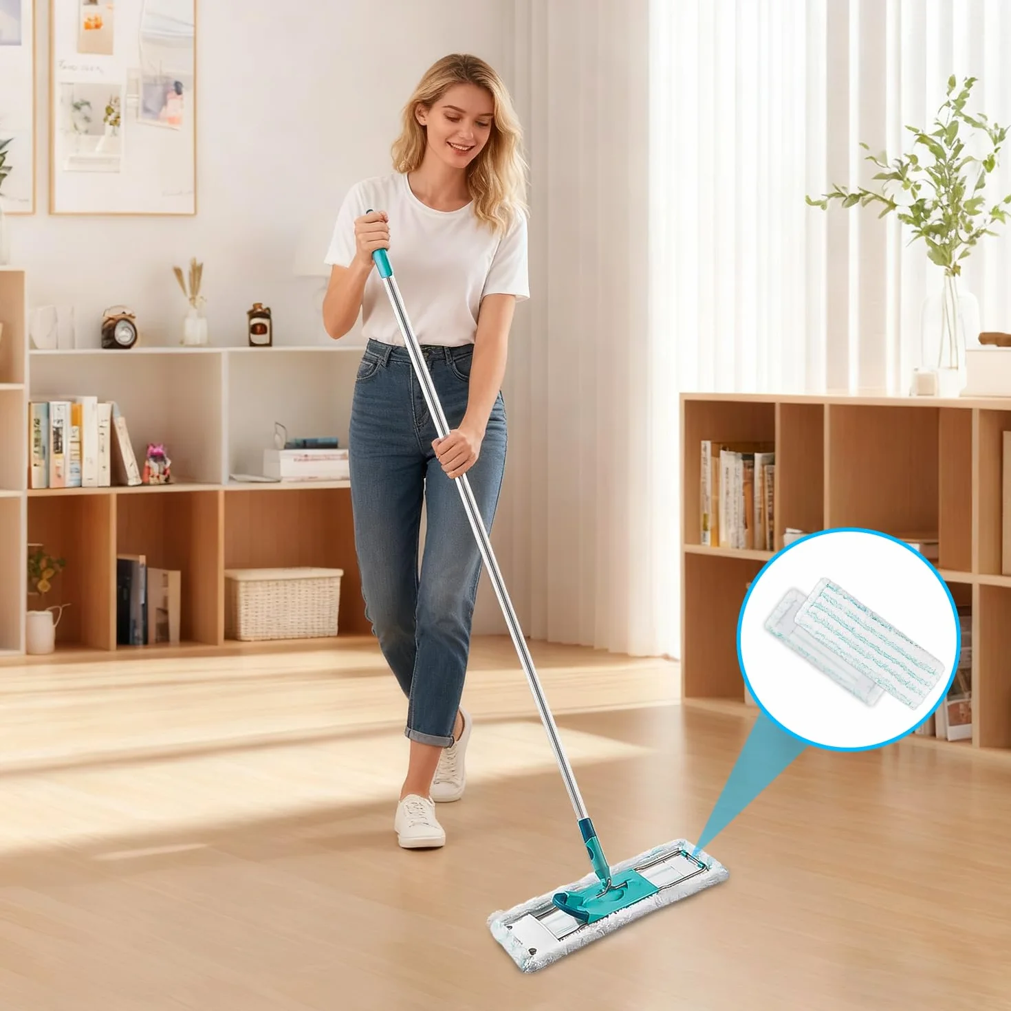 Juego de 3 Fundas de Repuesto para Limpiaparabrisas,Repuesto para Leifheit Profi XL,Microfibra Recambio para Leifheit Profi XL para Todo Tipo de Suelos