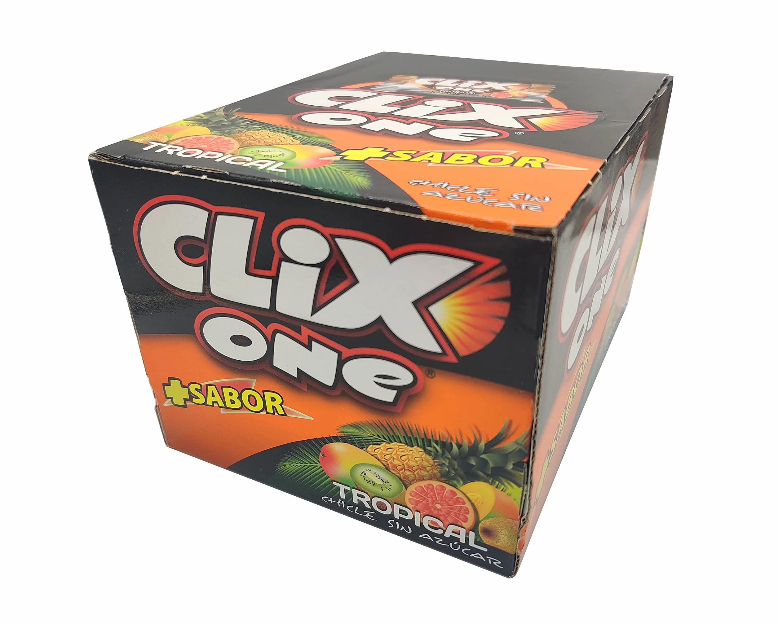 CLIX ONE TROPICAL Chicle sin azúcar Caja 200 unidades
