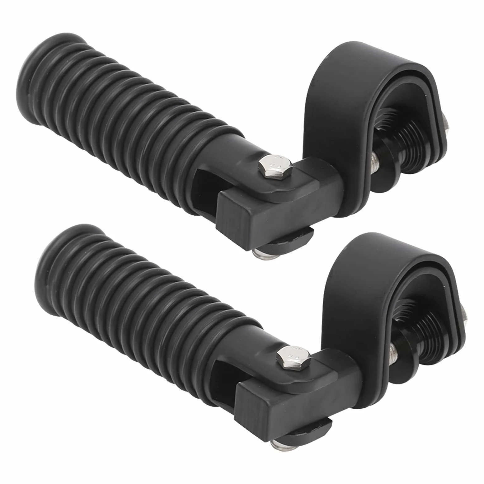 Estriberas de Motocicleta de 7-1 / 2 Pulgadas, Resistentes a la Corrosión para Motocicleta con Protectores de Barra de Choque de Motor de Carretera de 25 Mm / 1 Pulgada Pedales/reposapiés y accesorios