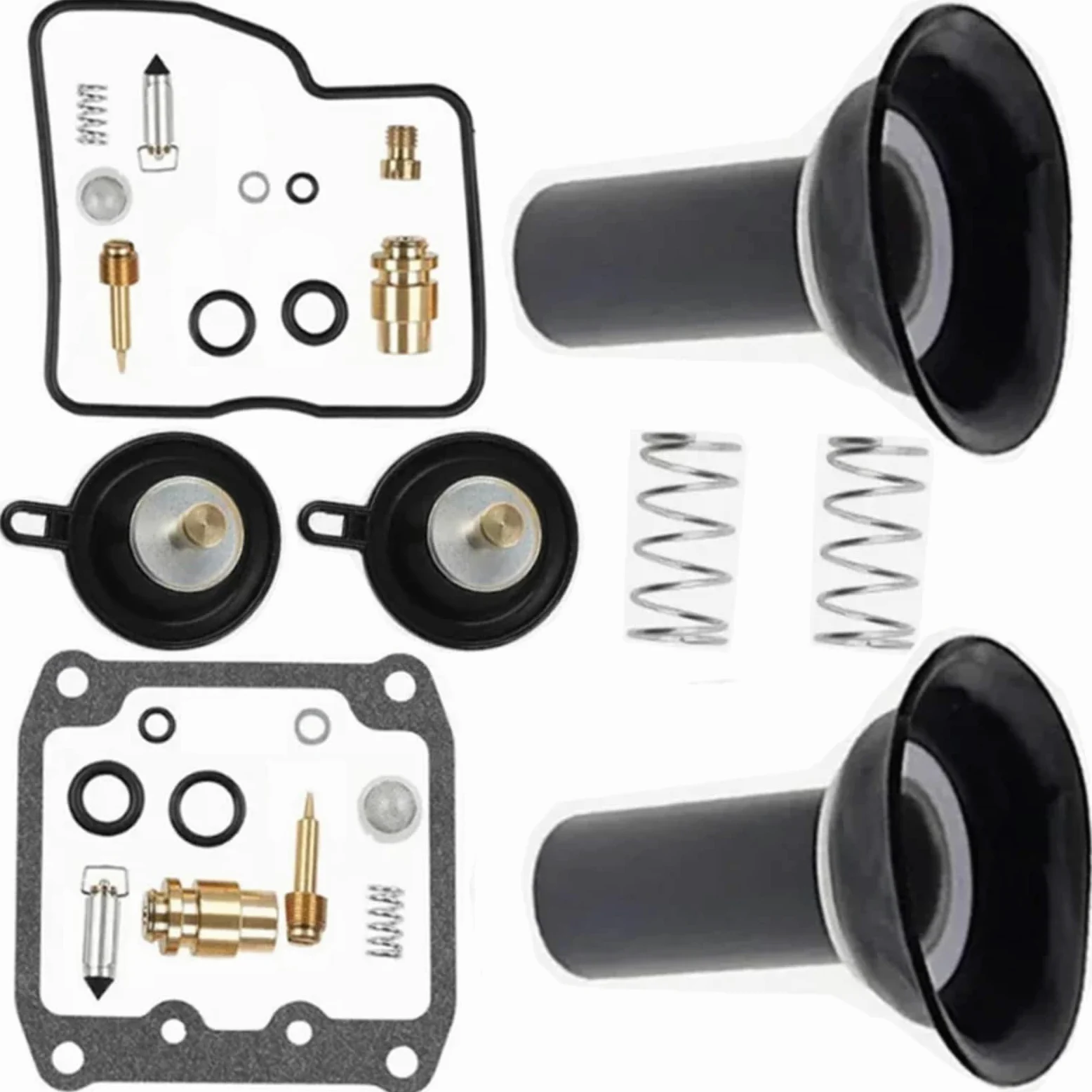 Kit Carburador Repuesto Kit De Reconstrucción De Carburador De Motocicleta Compatible Con Suzuki Para VS1400 VS800 VS800GL VZ800 Kit Reparación Mantenimiento Reparación De Carburador(C Style)