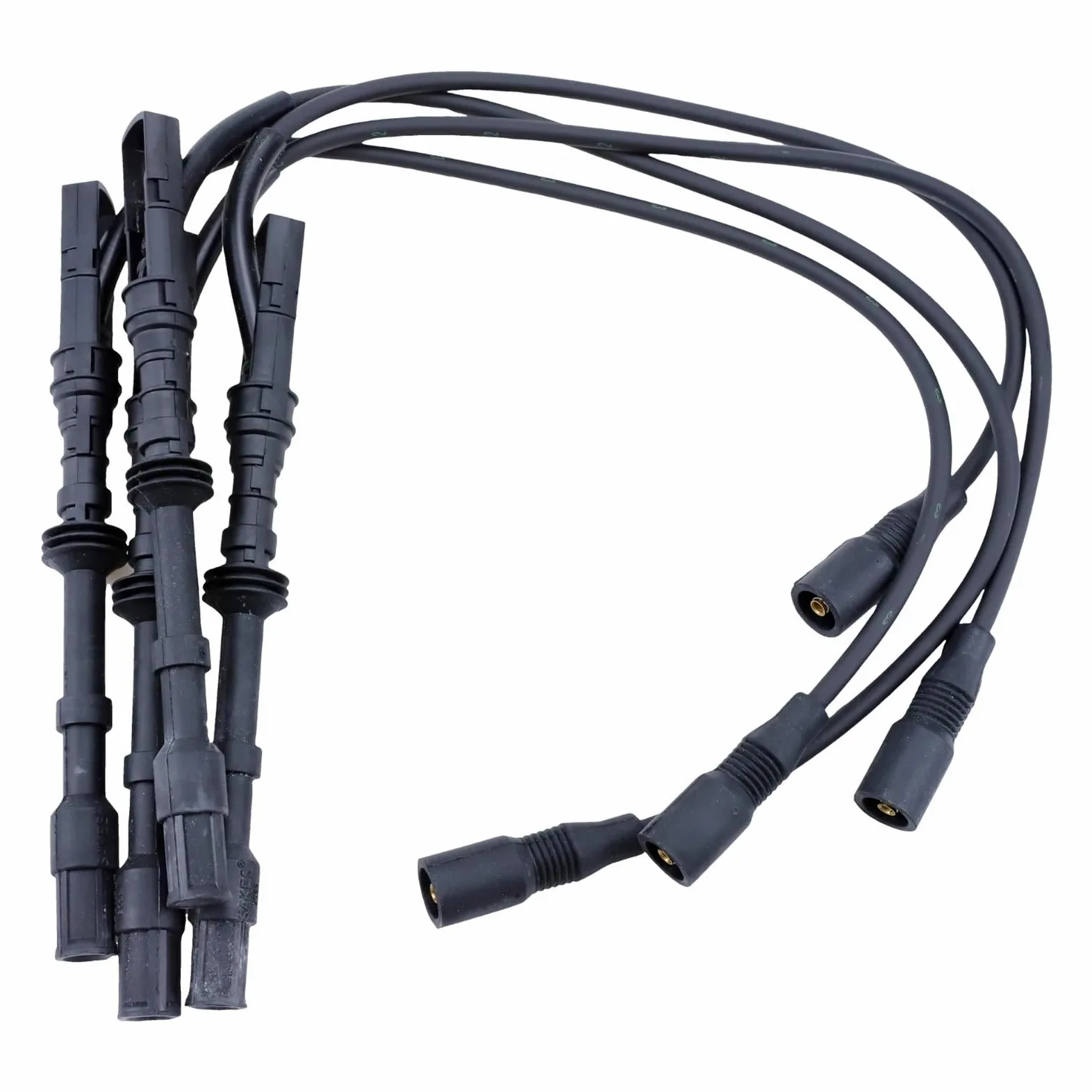 Juego de 4 Cables de bujía de Encendido para VW Golf 4 1.8L 2003-2010 y Bora HS Hatchback 1.8L 2006-2008. Accesorios para automóviles.