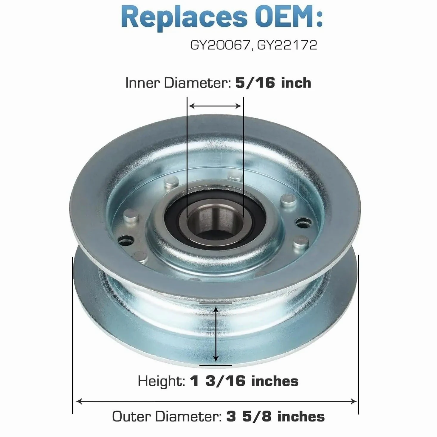 Tensor Correa Polea Tensora Paquete 3 Poleas Tensoras GY20629 GY20067 GY20110 GY22172 Para John Para Deere 102 105 115 125 D105 D110 D140 D150 D155 D160 LA145 LA155