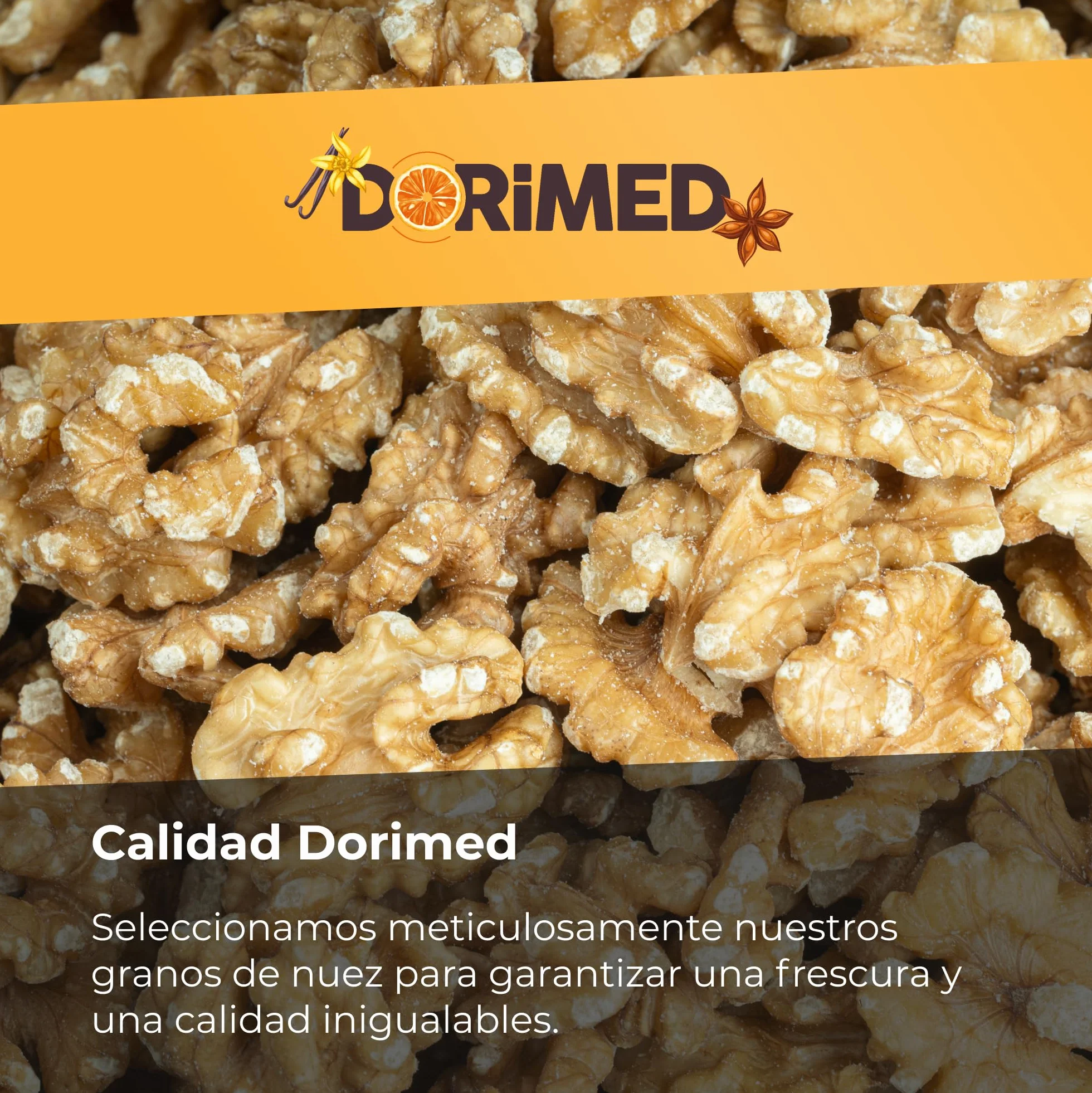 Nueces gran calibre 1kg Natural Sin sal Dorimed