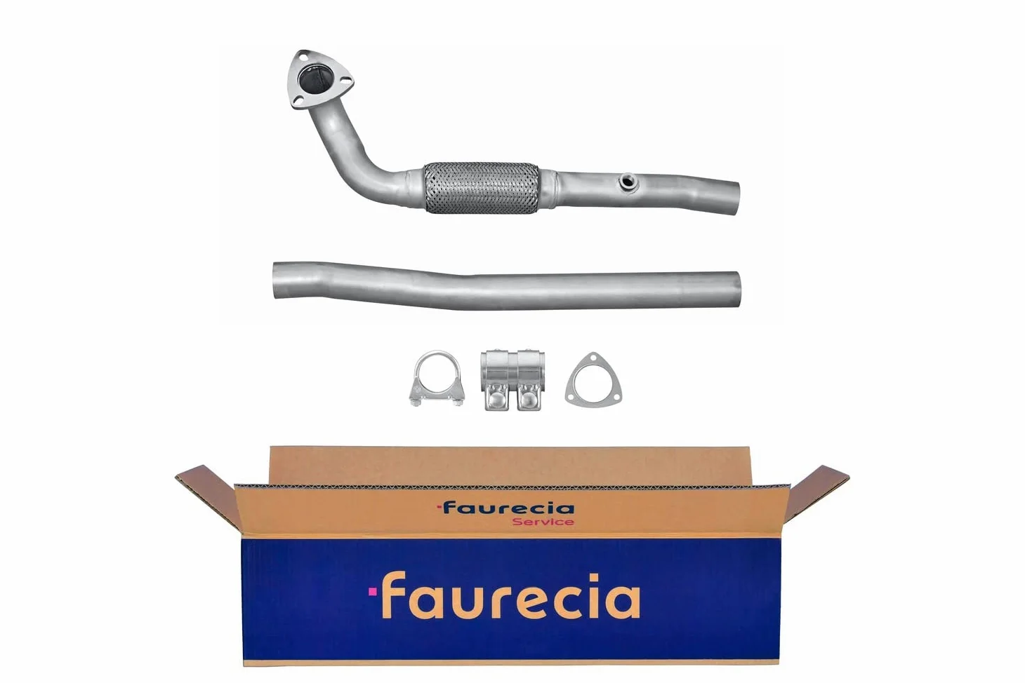 HELLA 8LA 366 000-641 Tubo de escape - Easy2Fit Kit - delante - dos piezas - Juego con accesorios de montaje