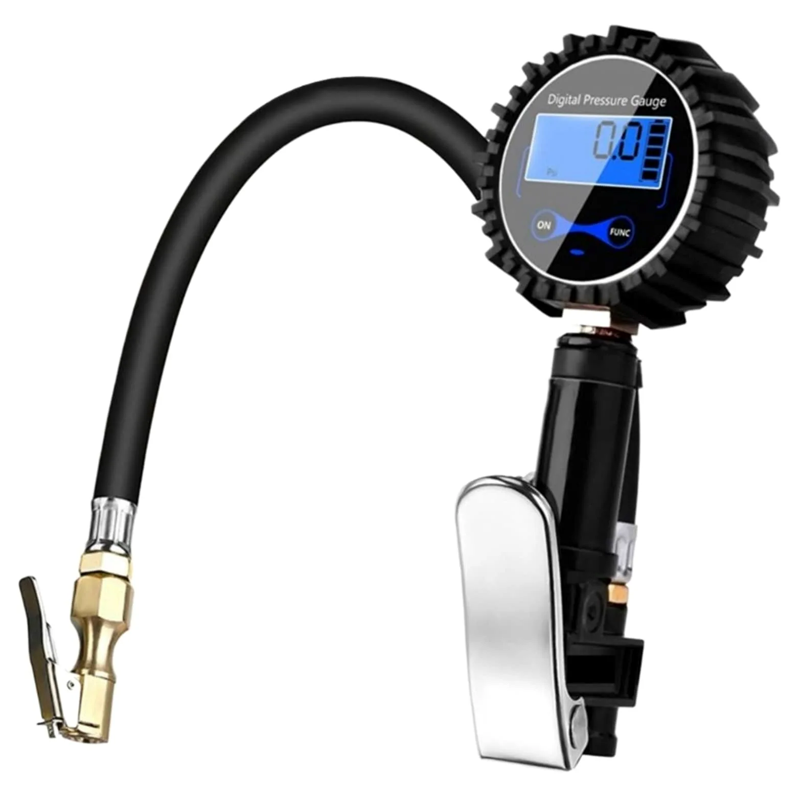 Indicador de presión de neumáticos de Pantalla, probador de neumáticos Digital, manómetro de presión de Aire, acoplador de conexión rápida para Coche, camión, Motocicleta