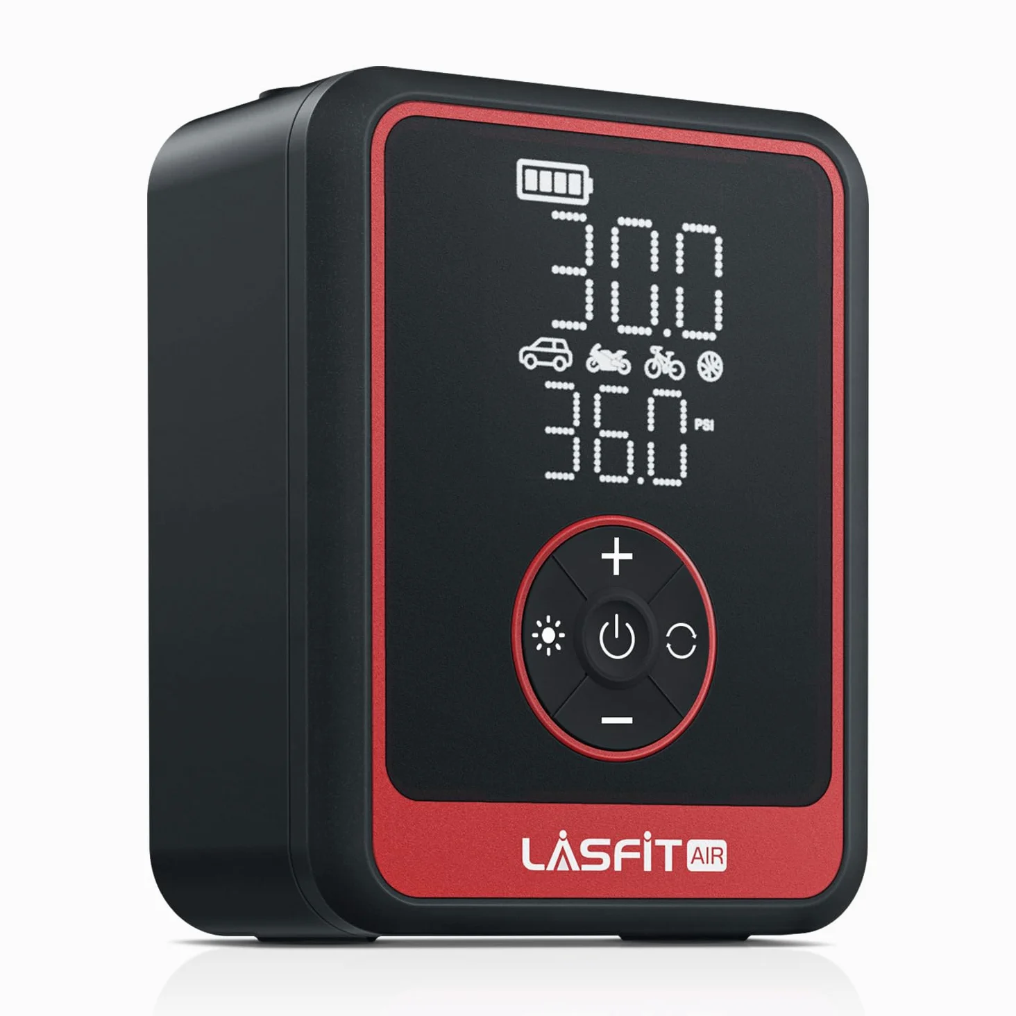 LASFIT CR1 Pro - Compresor de aire portátil de neumáticos [3 inflados rápidos] Bomba de aire de 150 PSI para neumáticos de automóvil, inflador eléctrico de neumáticos con manómetro digital