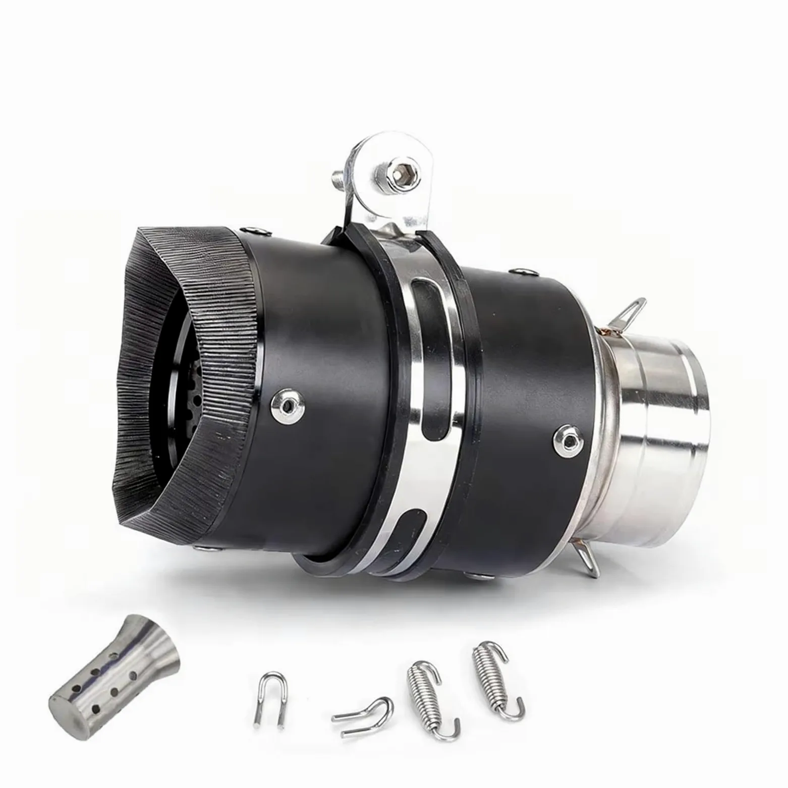 silencioso escape moto Para Kawasaki 300 400 800 Para CB300R Para R3 | Para MT07 para MT09 para DUKE390 para ZX6R Escape Moto tubo de Escape 60mm silenciador para motocicleta adecuado(A3)