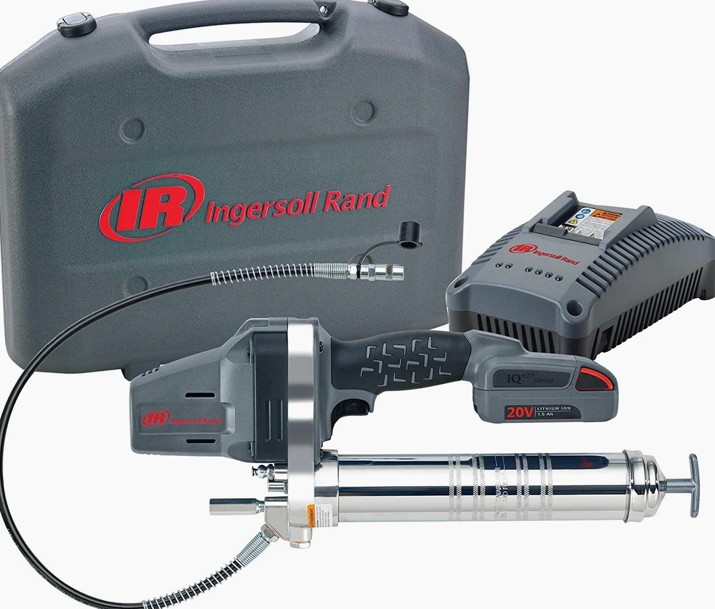 Ingersoll Rand LUB5130-K12-EU Pistola Engrasadora Ligera 20V - Diseño Ergonómico y Engranajes Reforzados - Mayor Durabilidad y Potencia