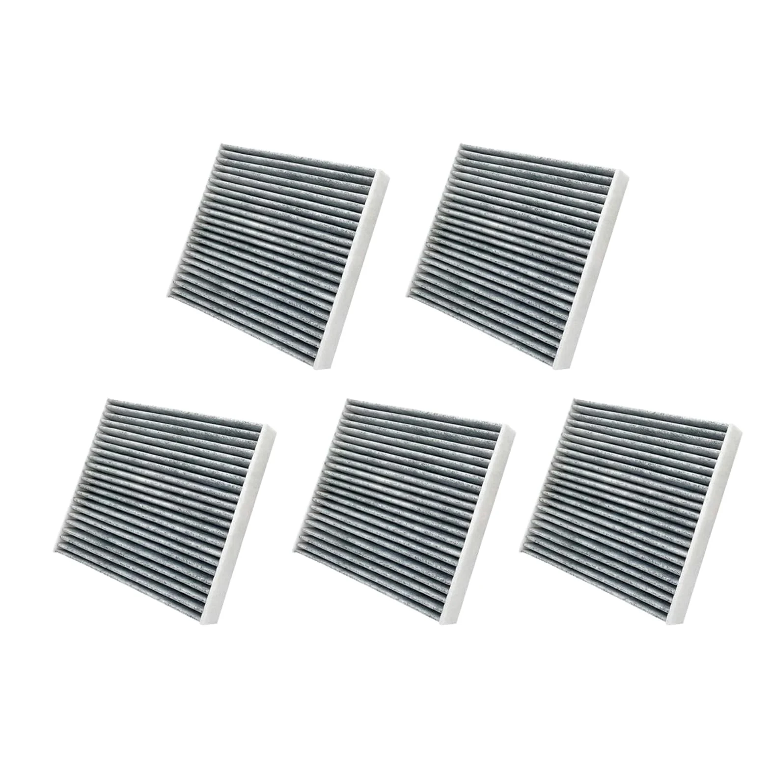 Filtro de aire de cabina de coche compatible con Toyota RAV4 (2019, 2020, 2021, 2022, 2023 y 2024), fibra de carbono. Filtro de aire de cabina Filtro de Habitáculo Anti(5 PCS)