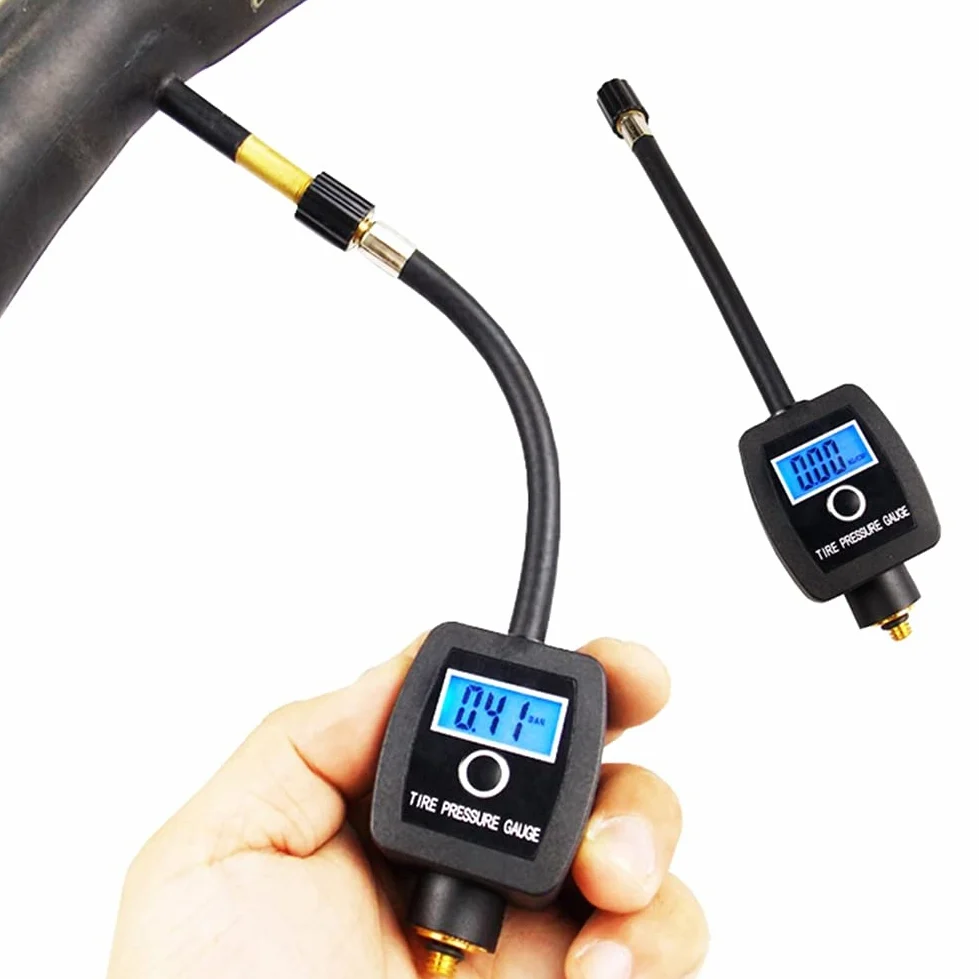 Manómetro electrónico para neumáticos, fácil instalación, Pantalla Digital portátil Personal, Piezas de Bicicleta para Motocicleta y Bicicleta