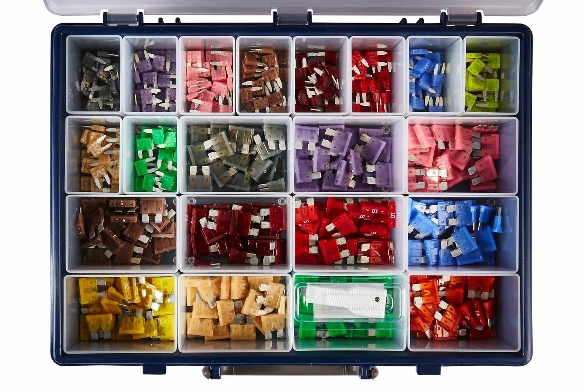 HELLA 8JS 009 257-801 Juego de fusibles - ATO(2A-40A)/MINI(2A-30A) - 10/15/2/20/25/3/30/4/40/5/7.5A - Juego