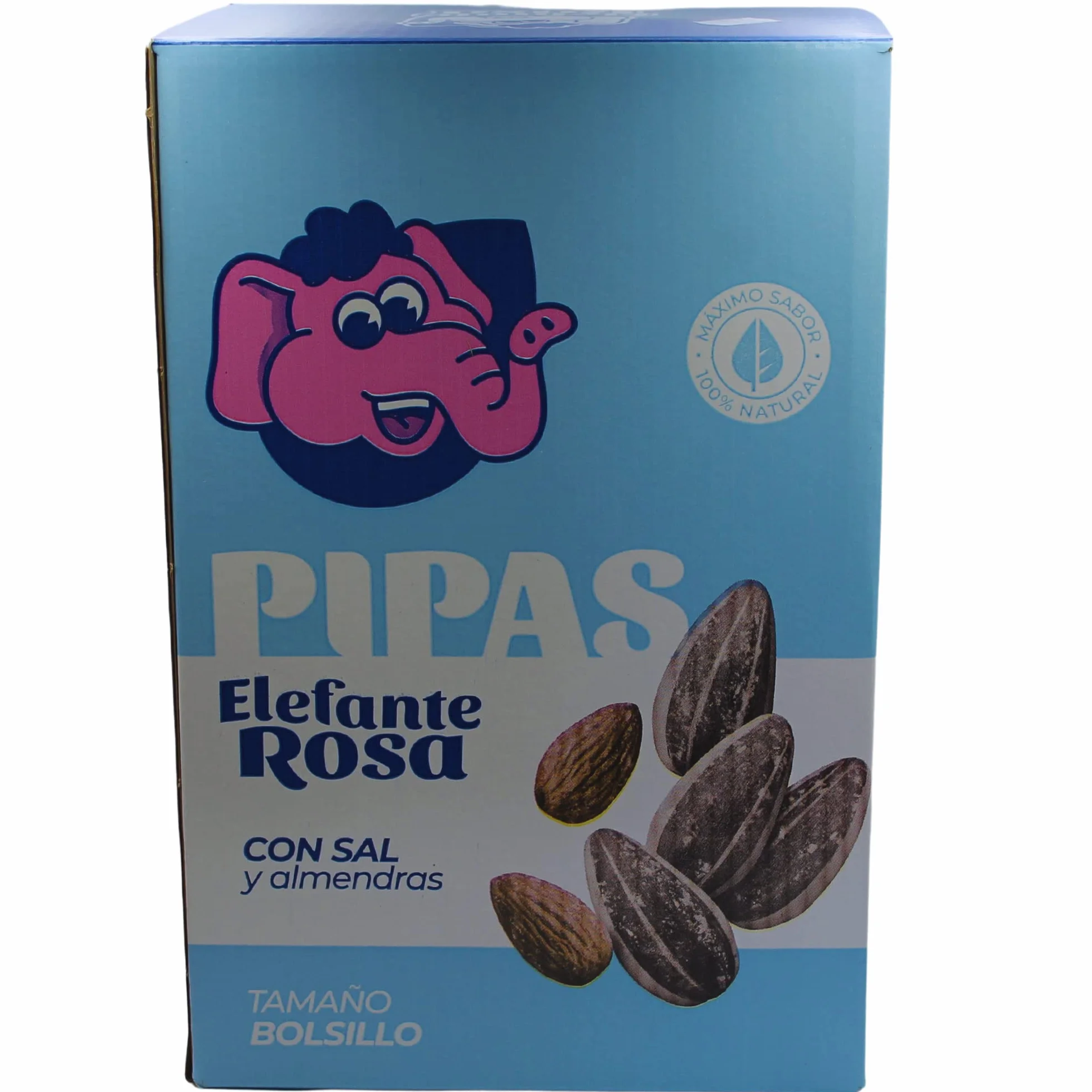 Pipas El Elefante Rosa Almendra Pack 35 Unidades Snack Girasol Tostado Sal Frutos Secos Aperitivo