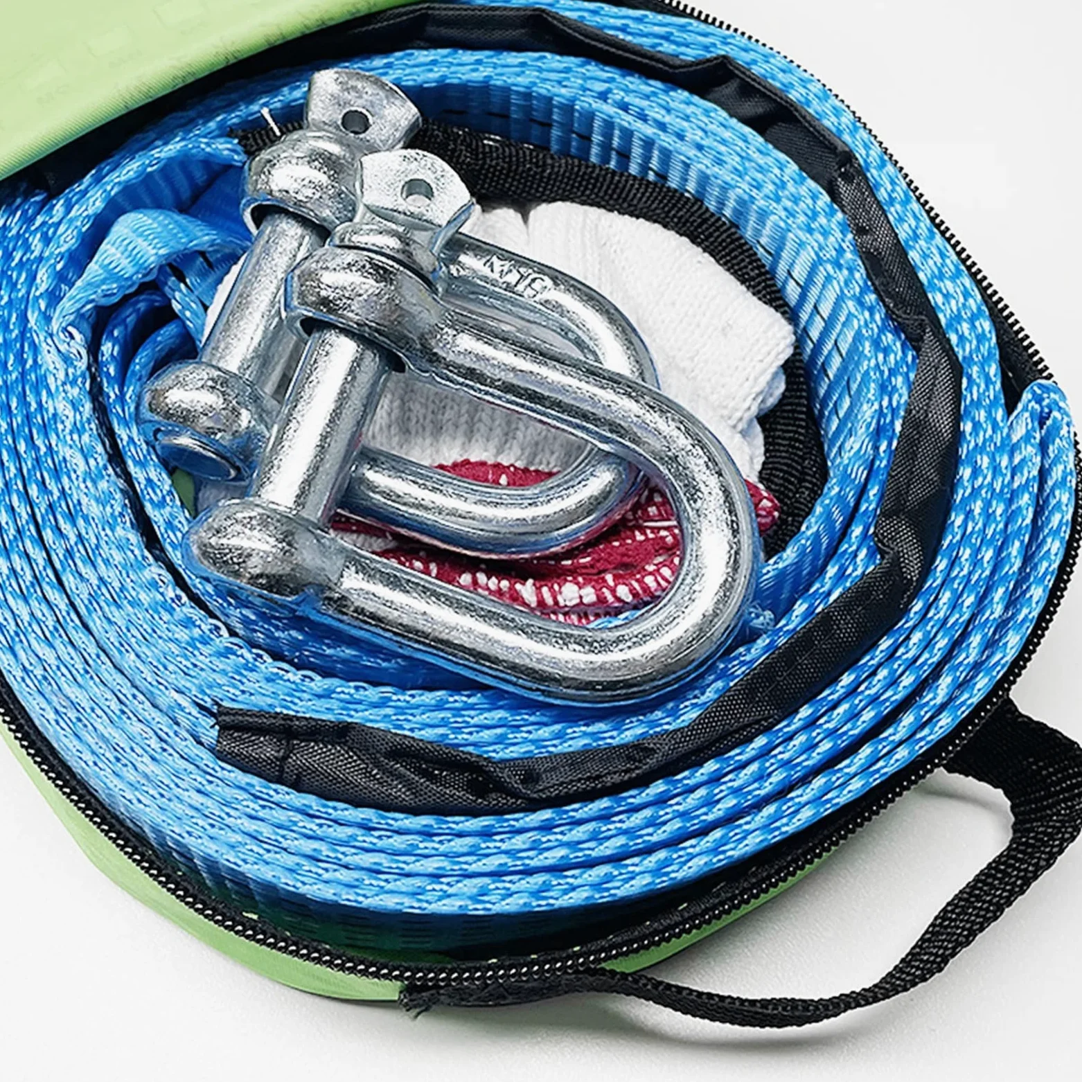 5M 8 Toneladas Cable de Remolque Correa de Remolque Cuerda de Remolque de Coche con Ganchos Nylon de Alta Resistencia Compatible con Emergencia de Coche de Servicio Pesado (Color Name : Blue) Little