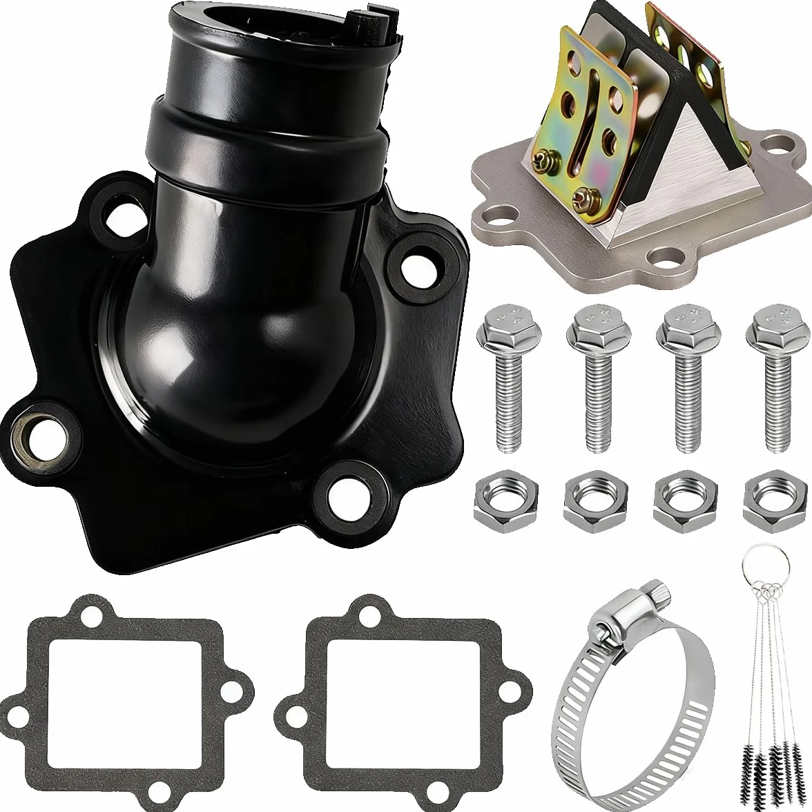 Juego de juntas para válvula de láminas del colector de admisión de motocicletas para Aprilia SR50 para Yamaha Aerox Jog 50 para Polaris motores de 2 tiempos 49 cc 50 cc scooters ciclomotores
