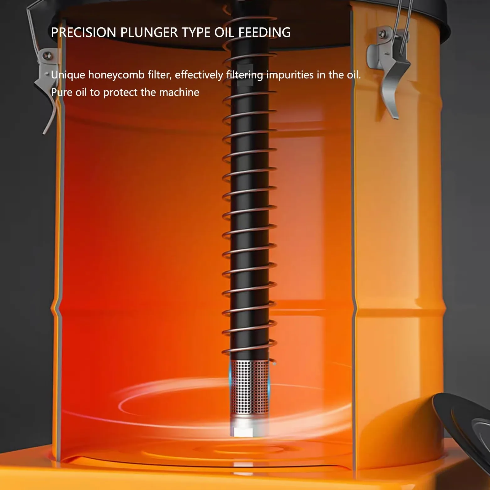 Bomba de grasa a presión 50:1 con tubo doble a prueba de explosiones de 19 pies, bomba de grasa neumática de 12 L, para lubricación de máquinas